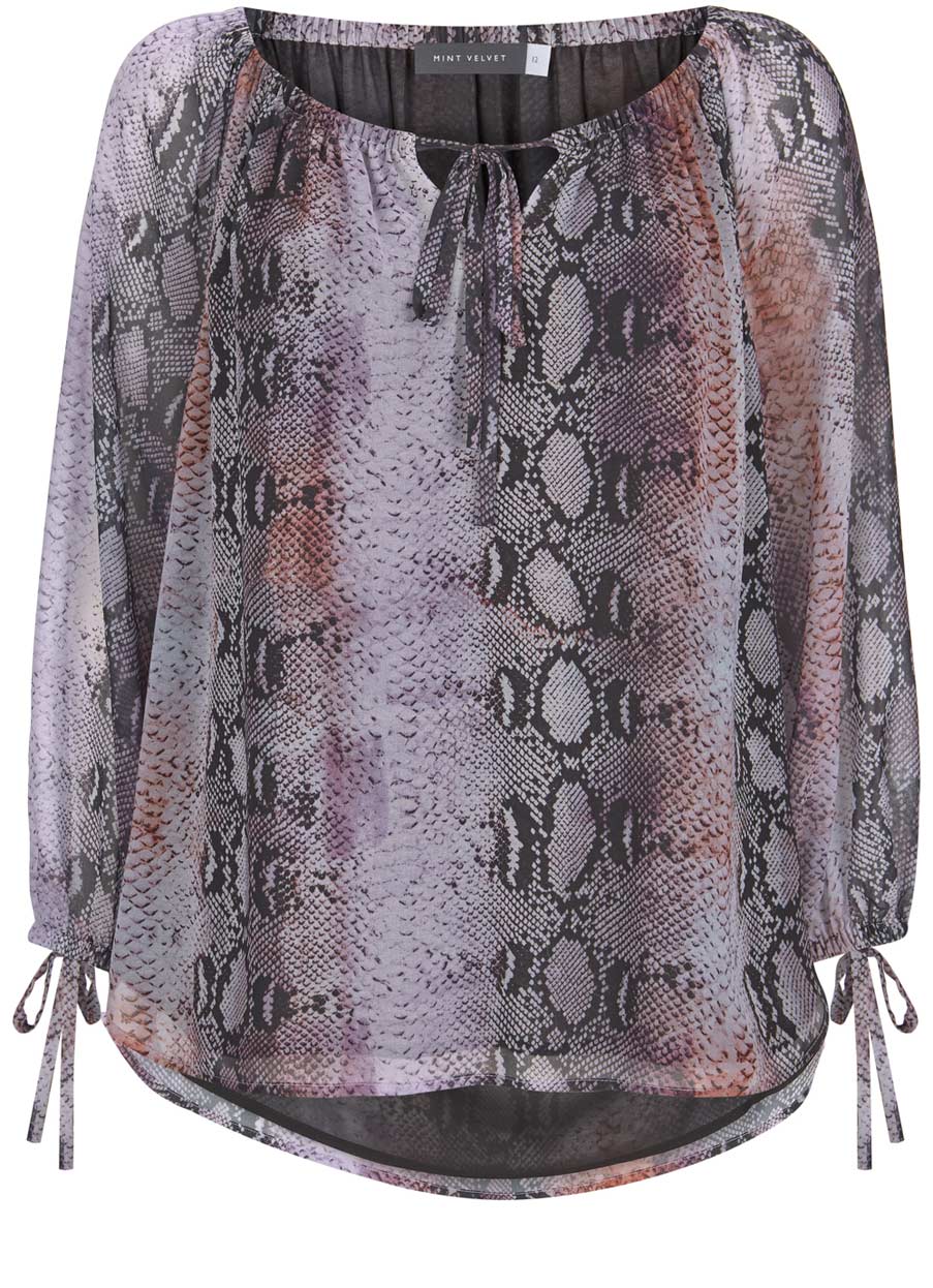 mint velvet snake print blouse