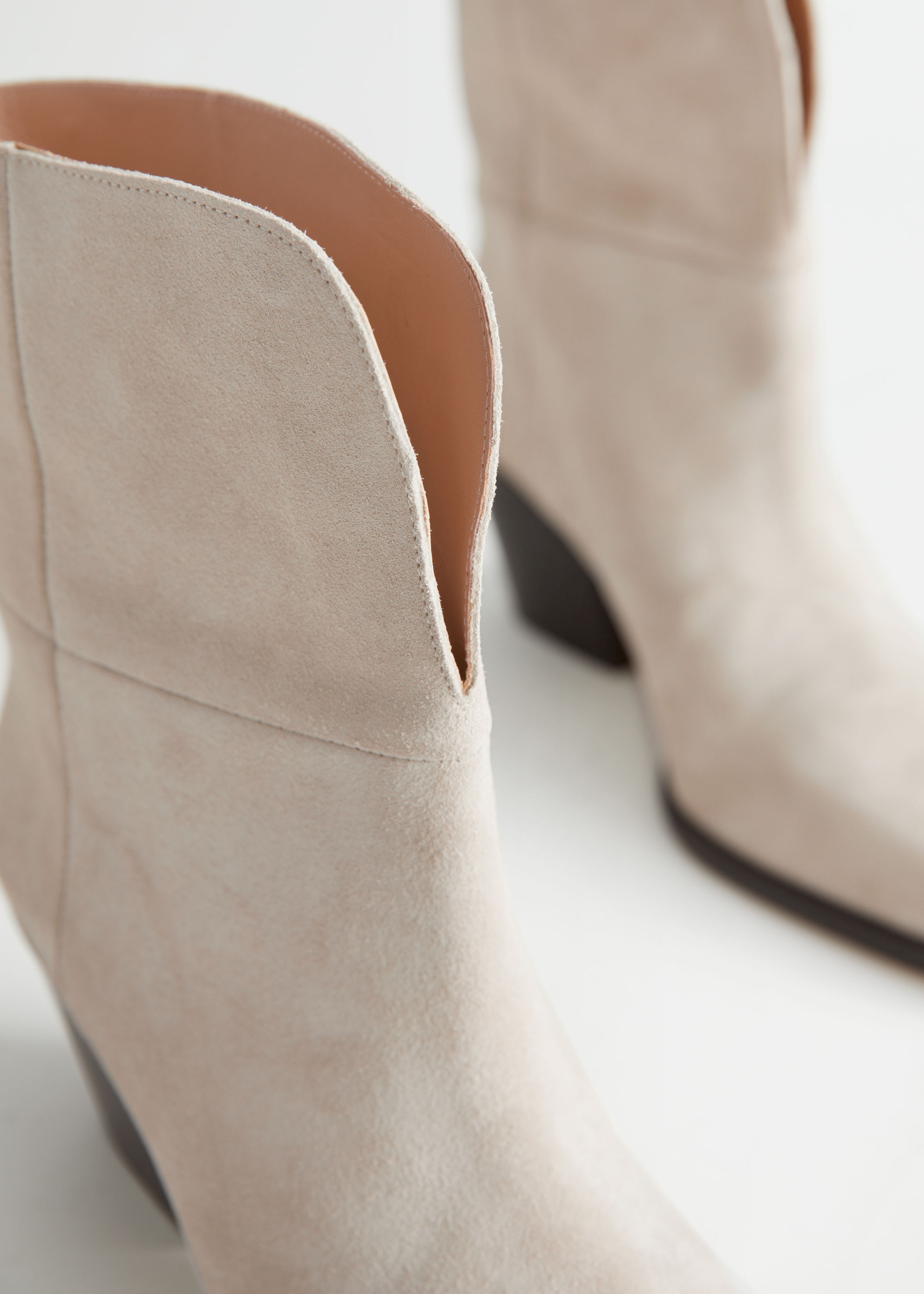 suede block heel boots