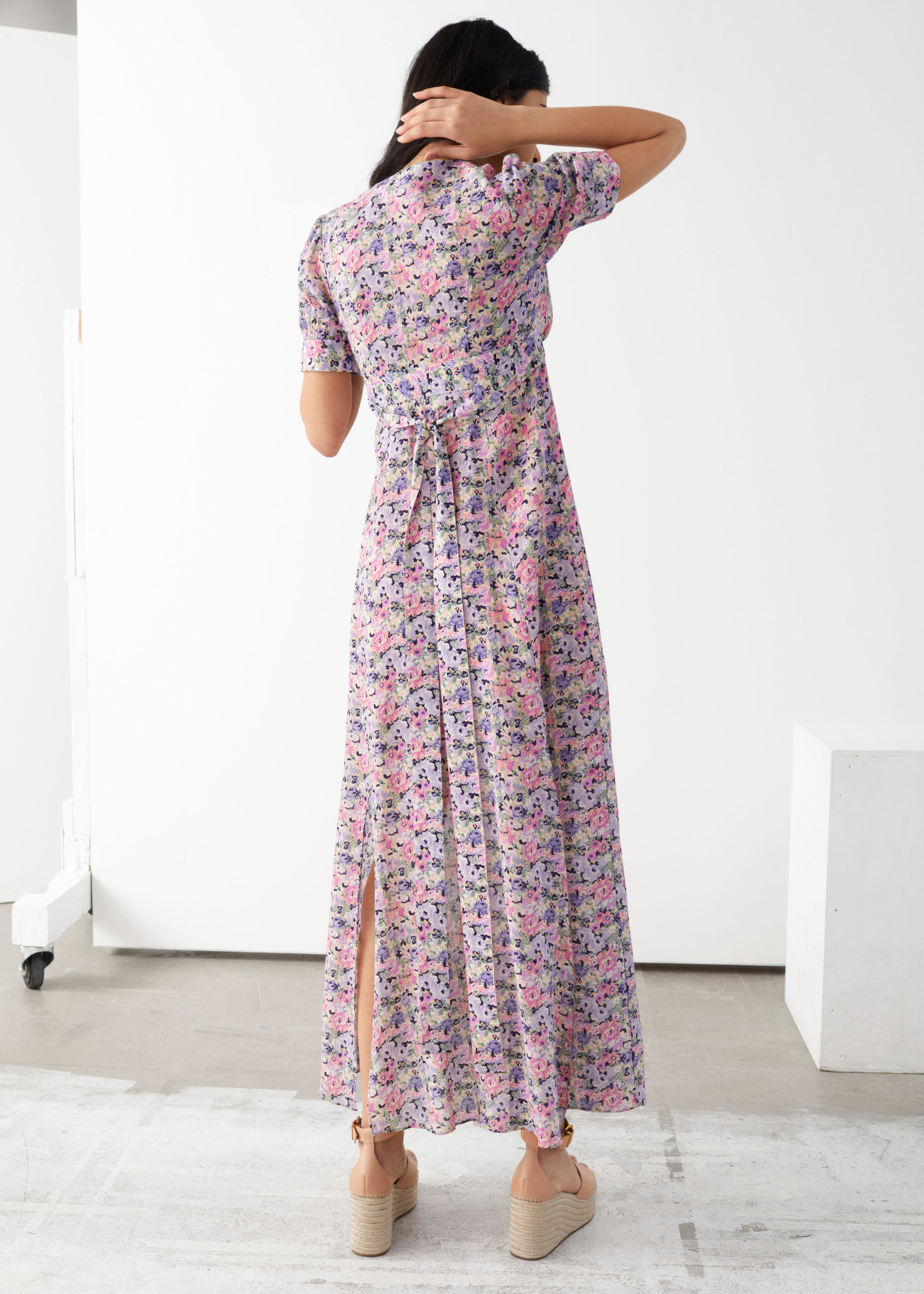 Floral Print Maxi Dress | Endource