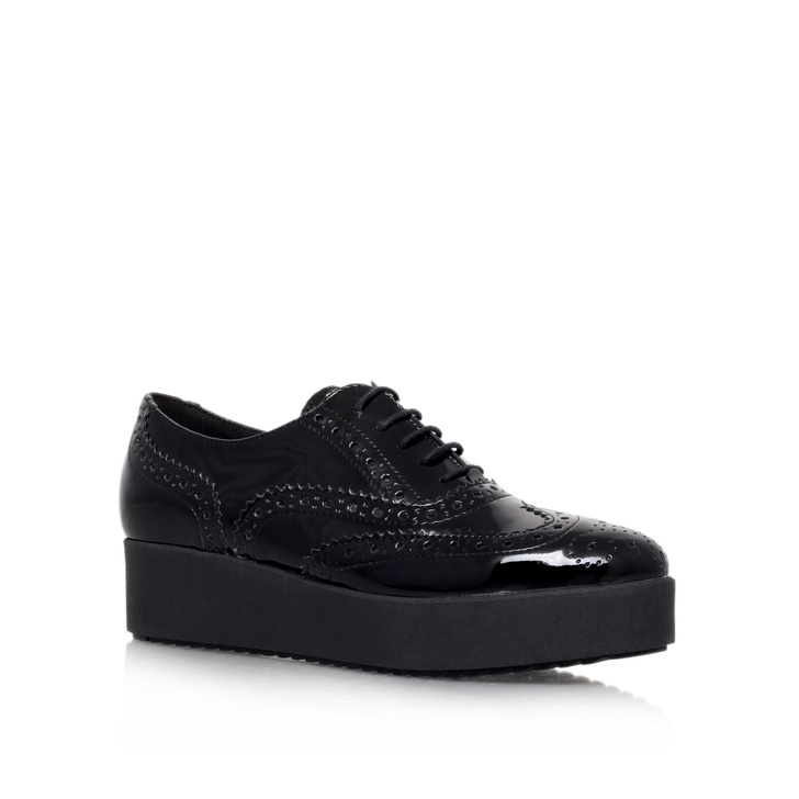 platform black brogues