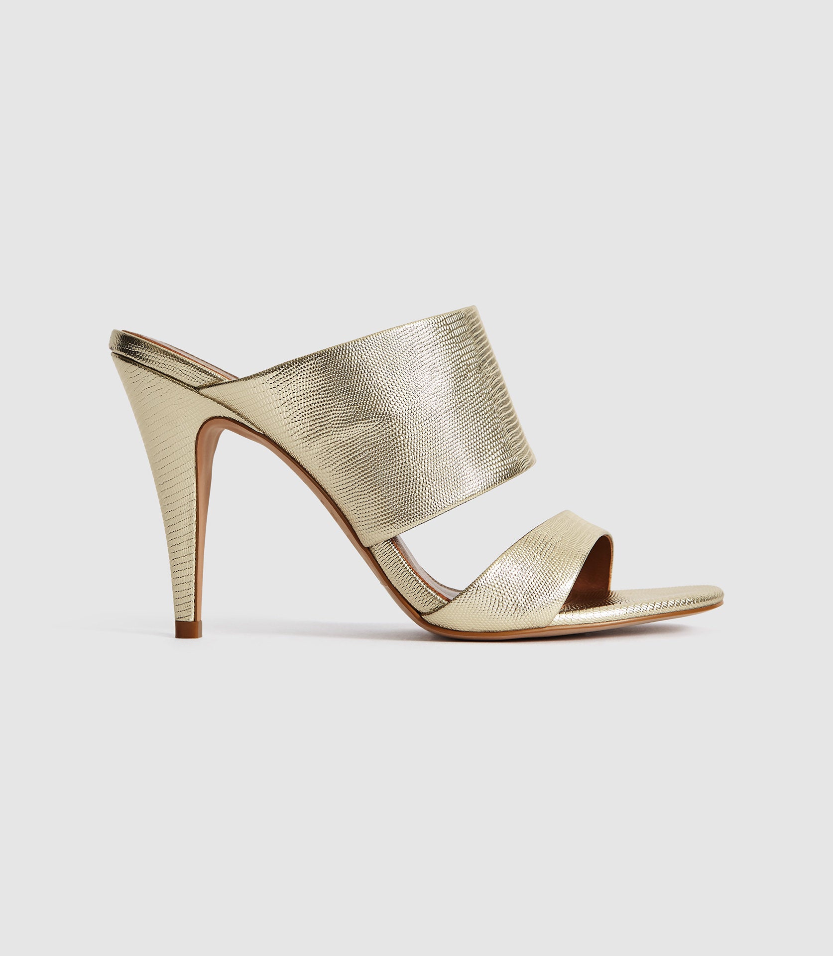 reiss gold shoes