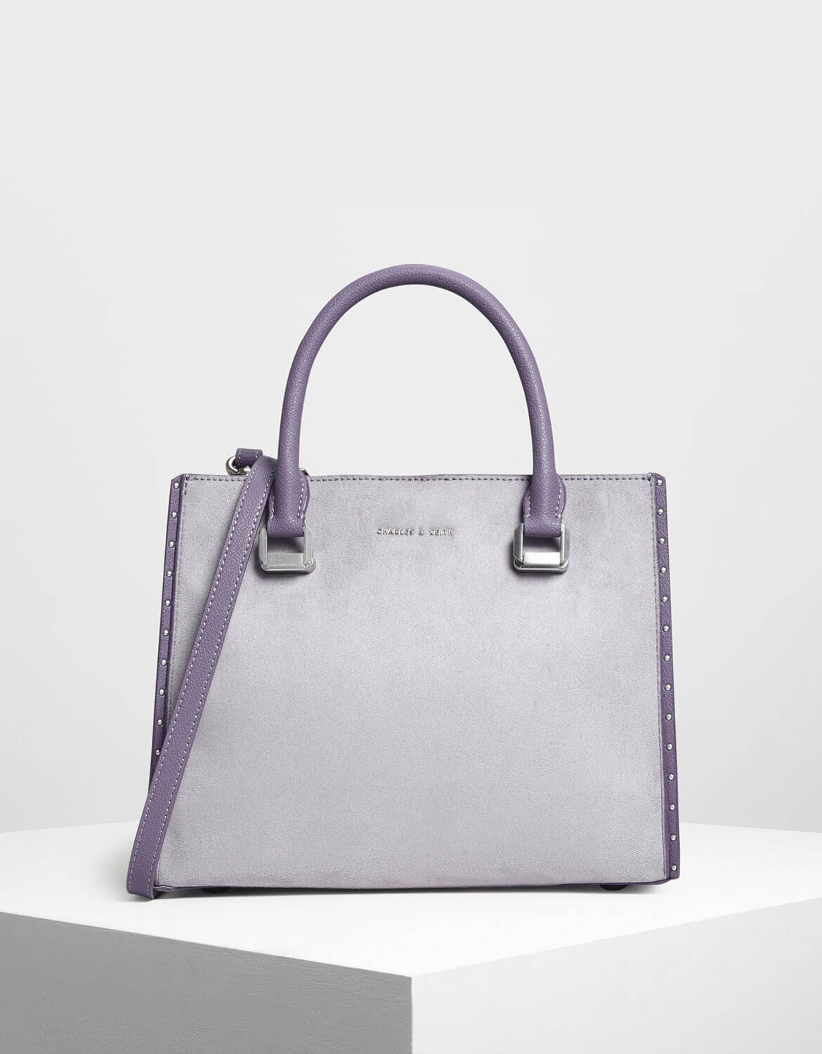 charles and keith purple bag