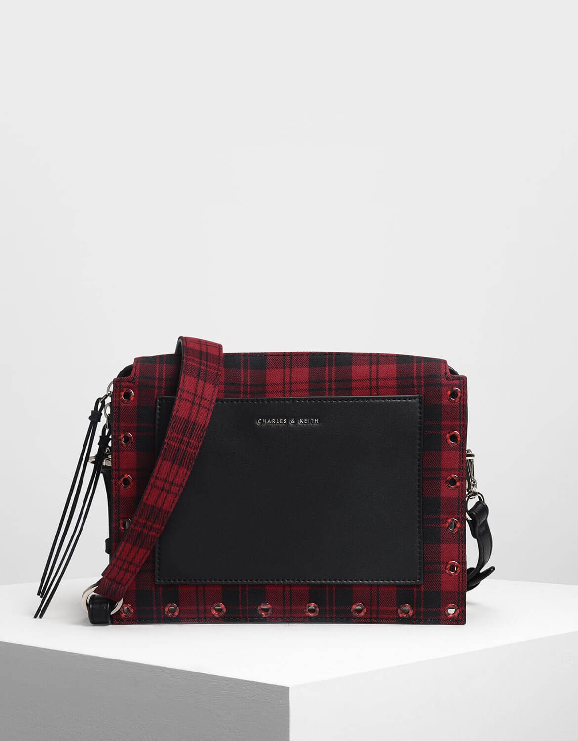 charles and keith embellished crossbody bag