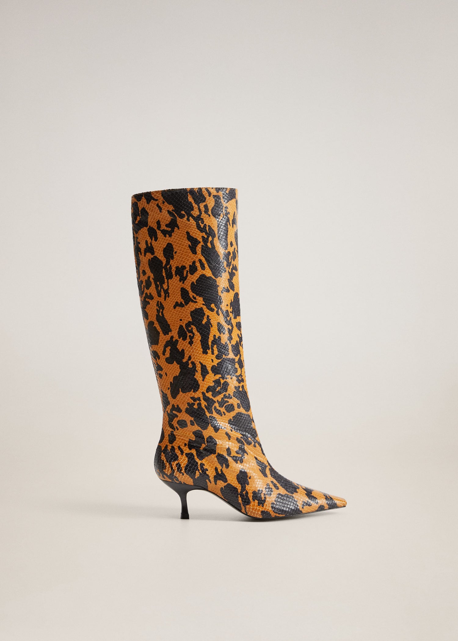 mango animal print boots