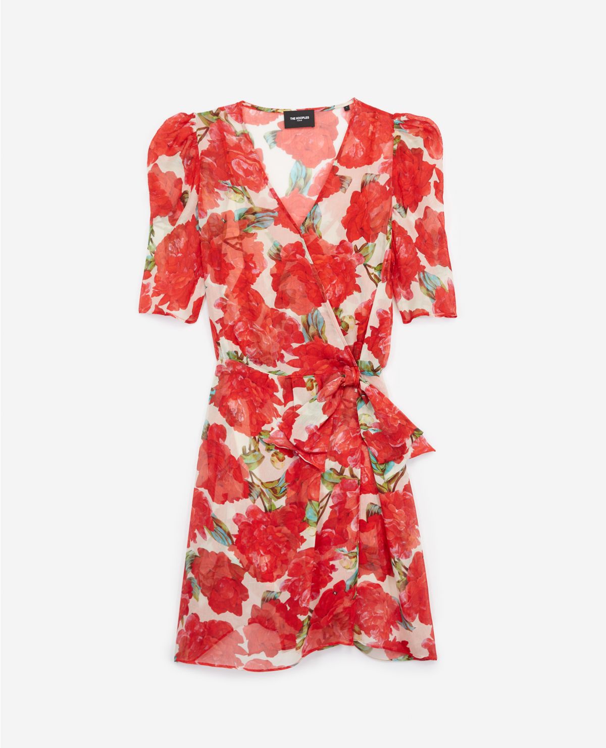 kooples red floral dress