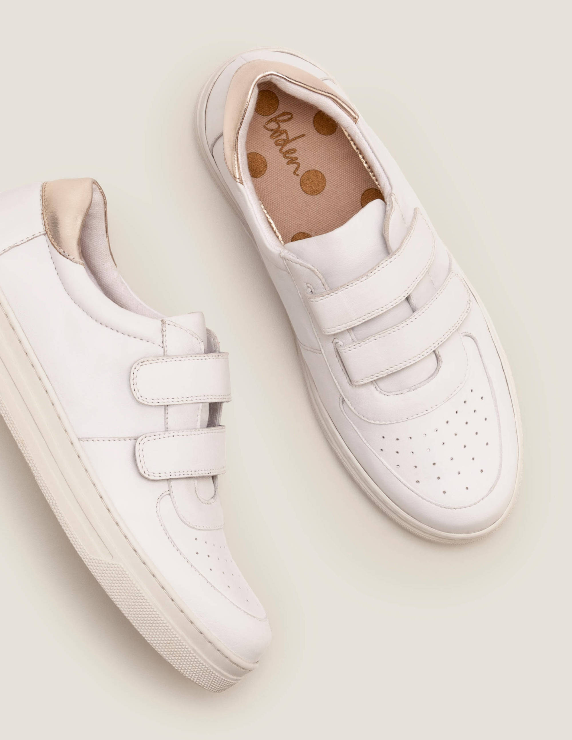 boden gold trainers