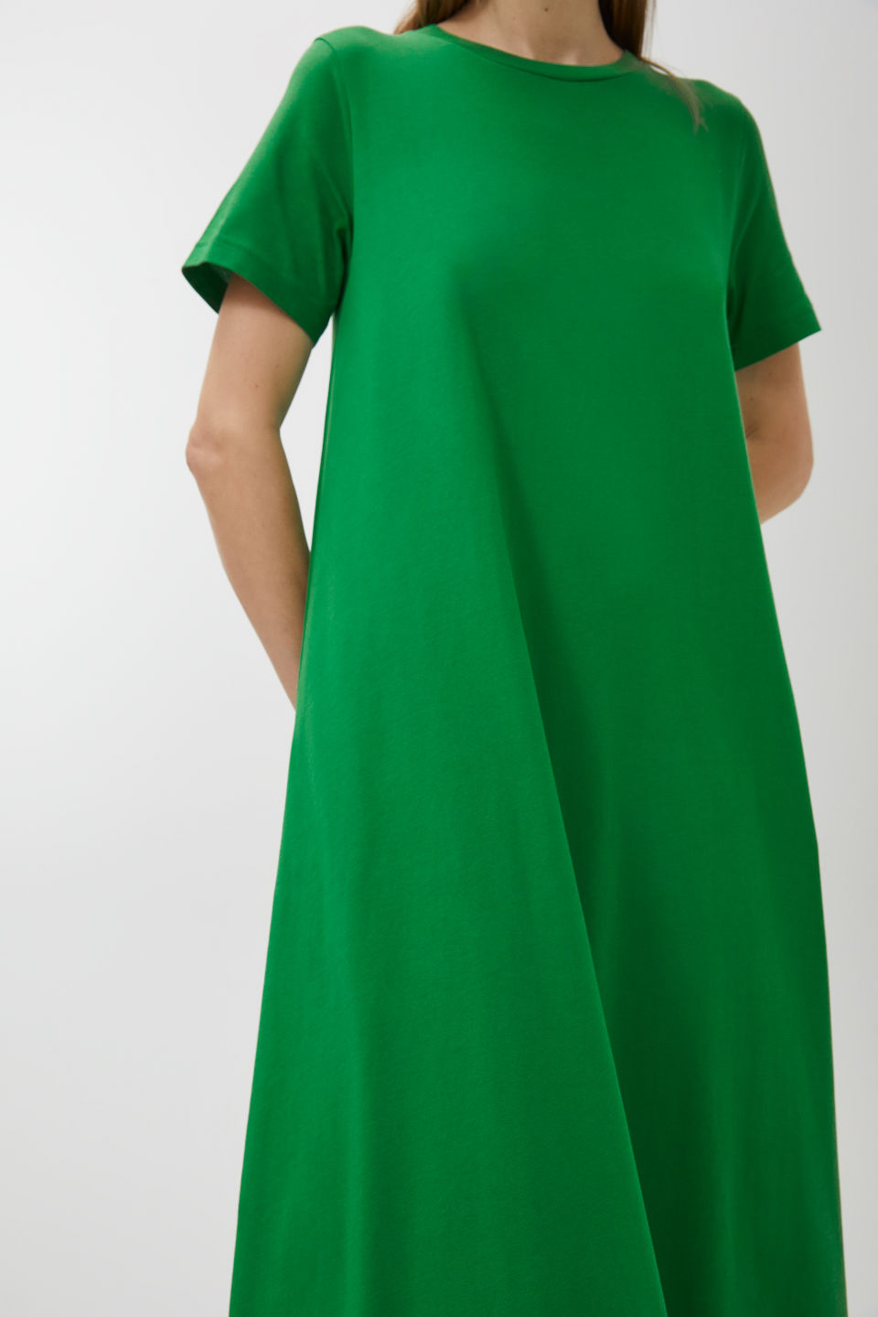 long green t shirt dress