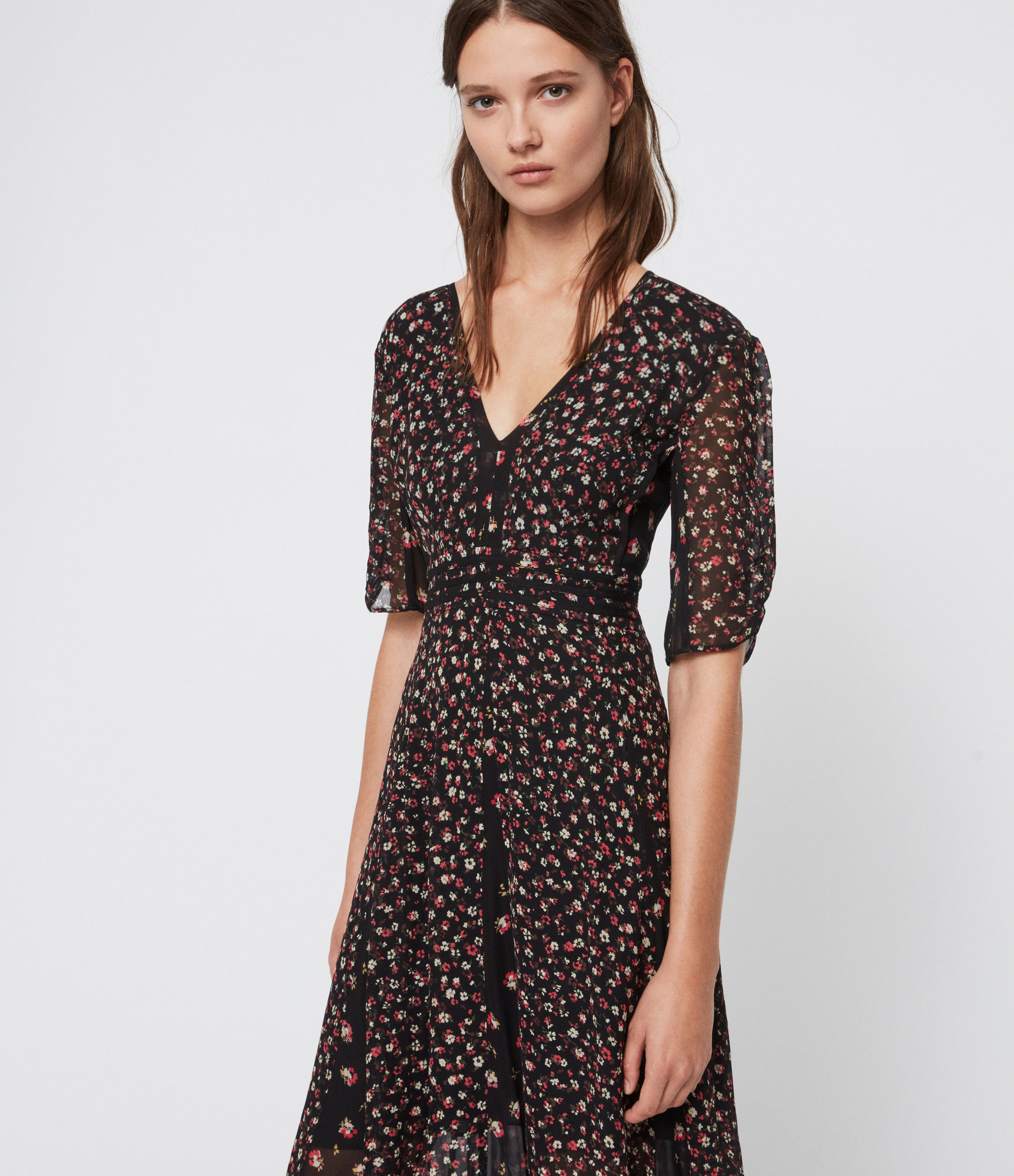 all saints floral dress