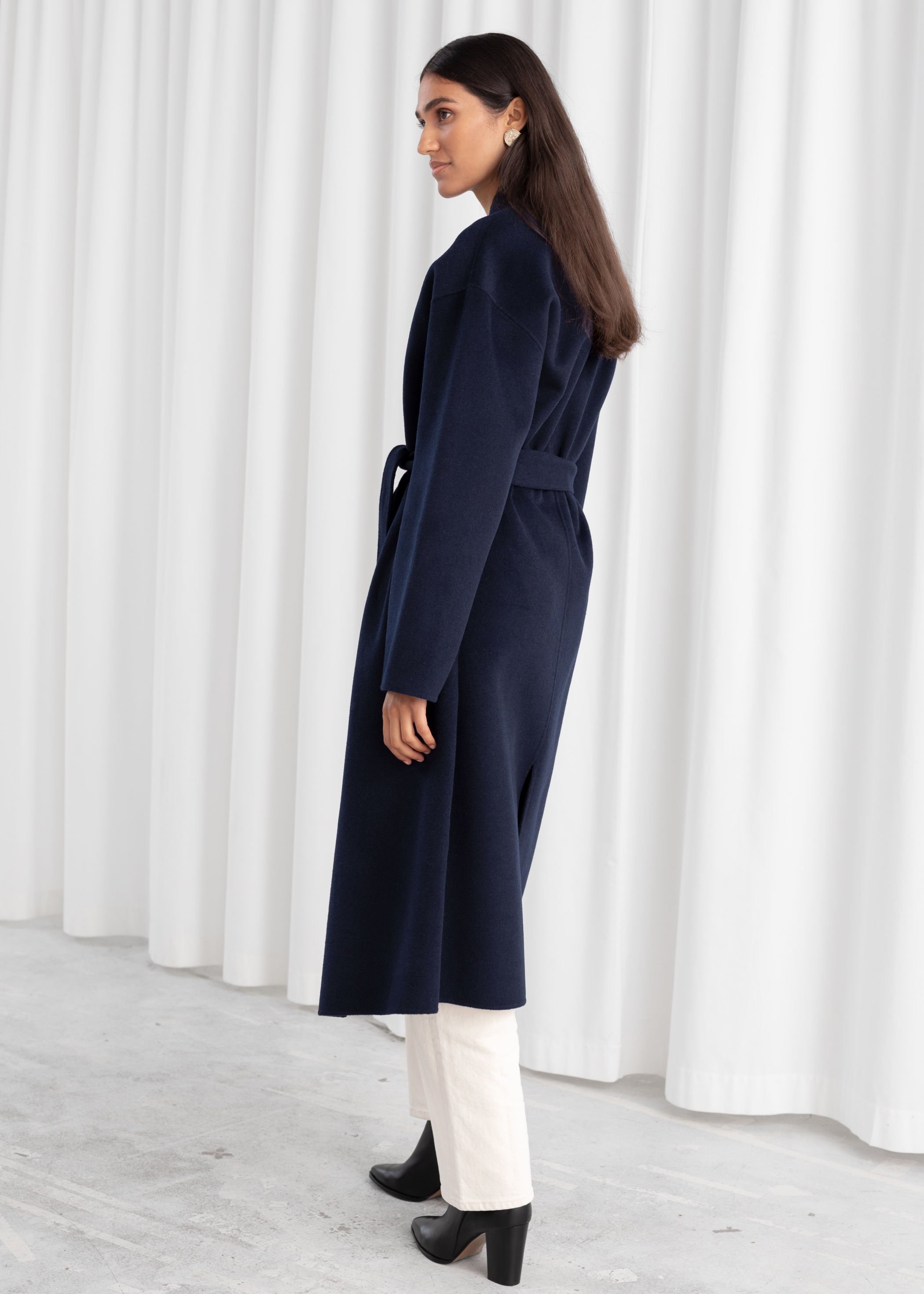 other stories belted wool coat