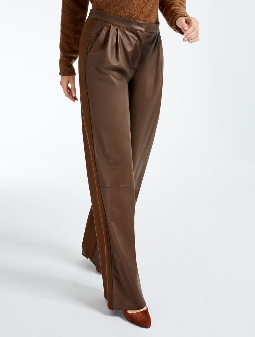 max mara leather trousers