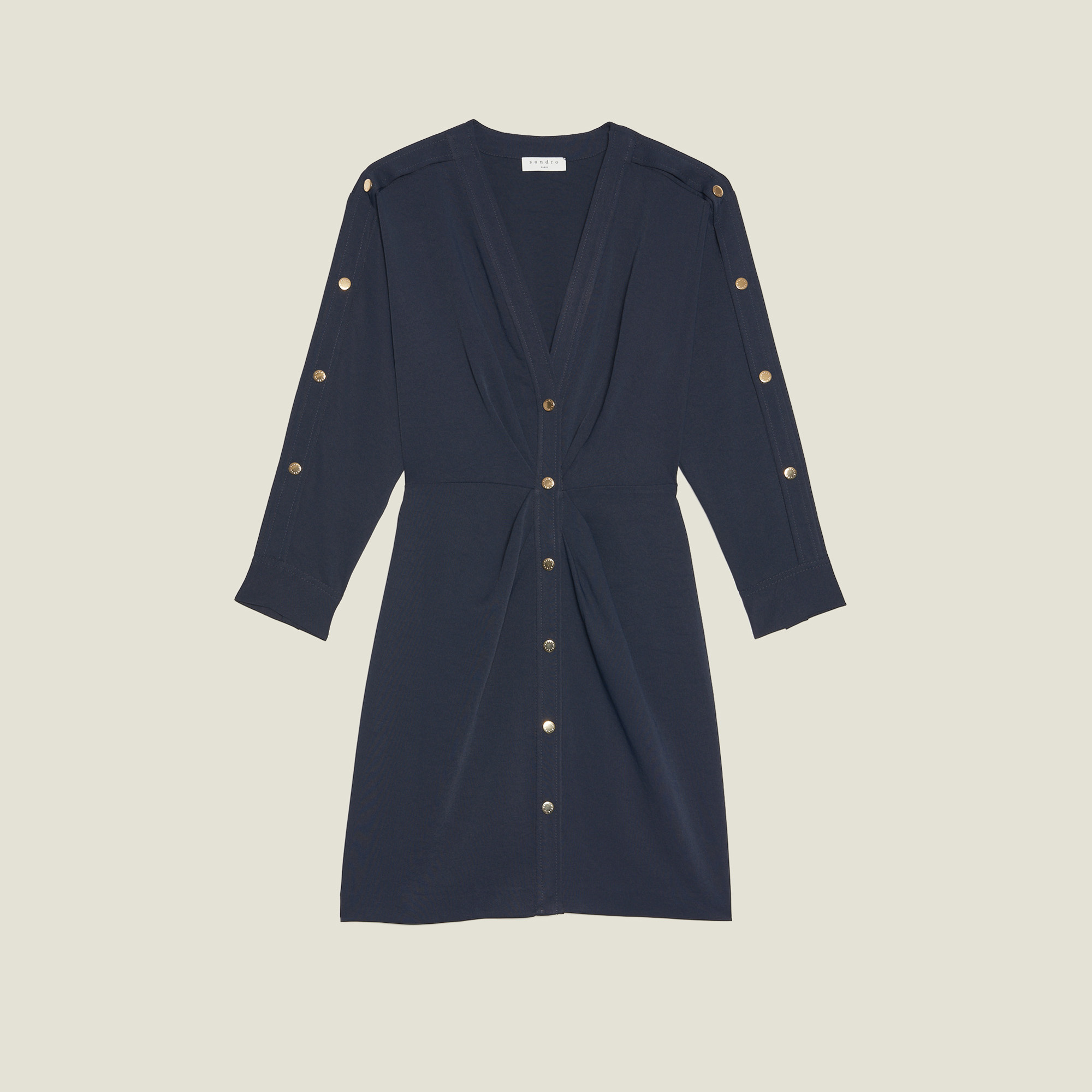 sandro navy dress