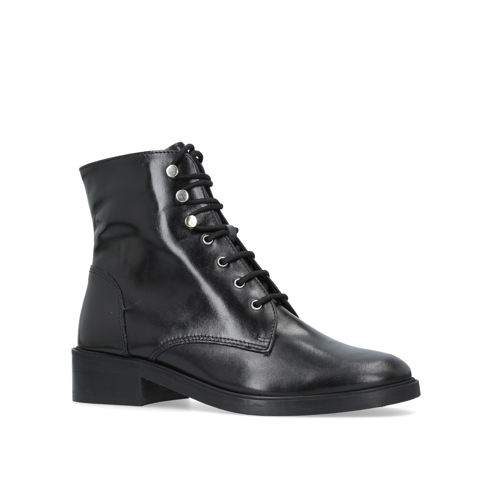 carvela black lace up boots