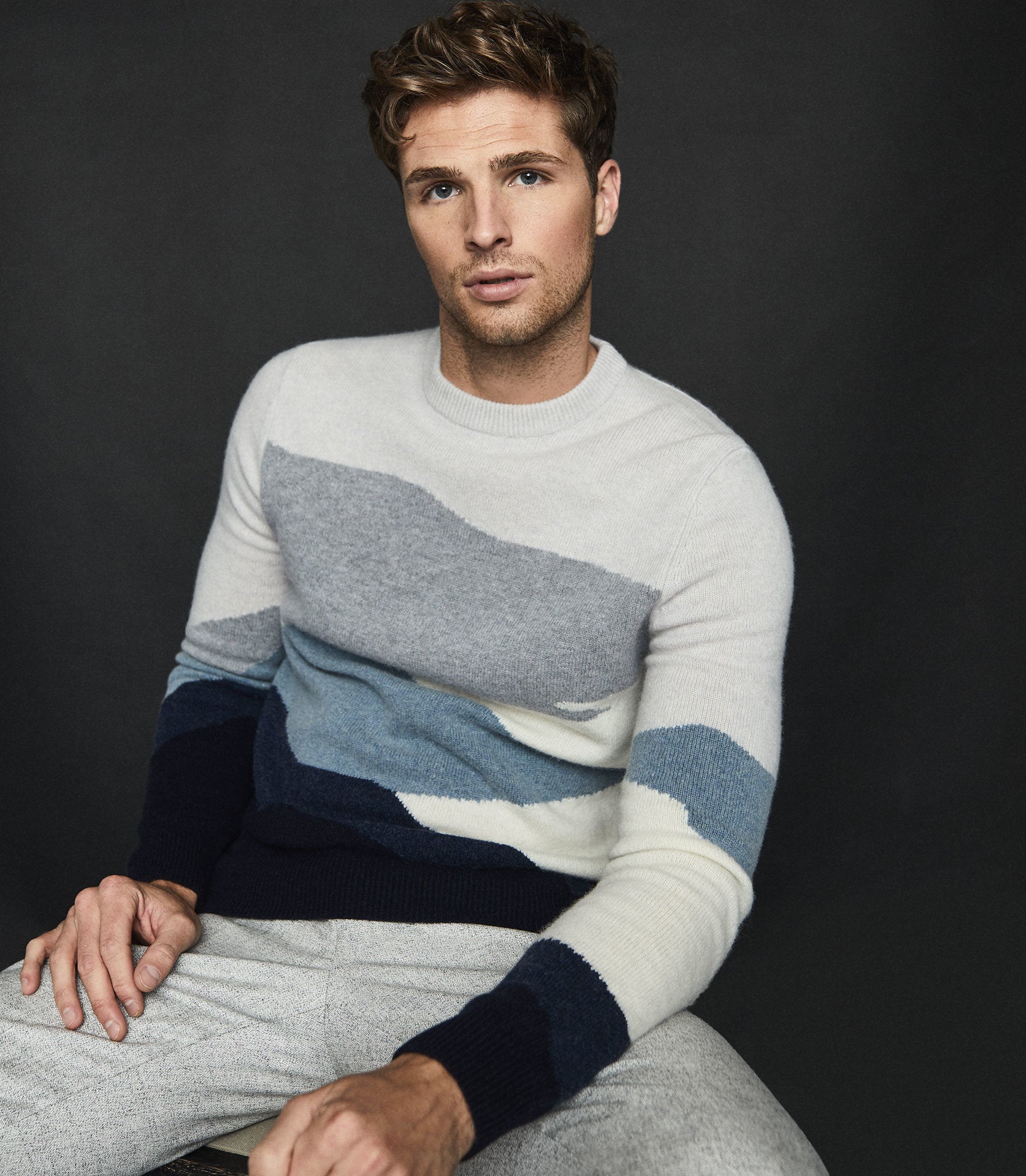 reiss navy jumper
