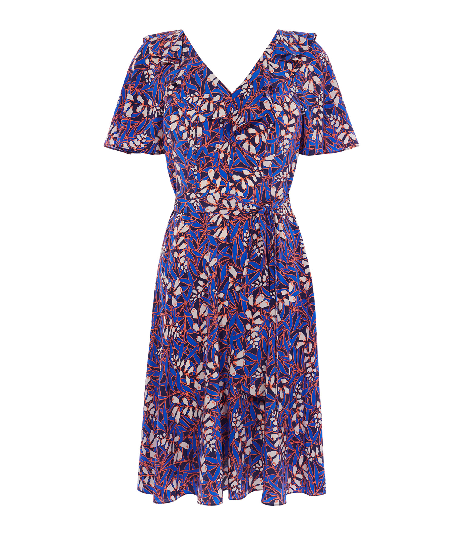 karen millen ruffled floral dress