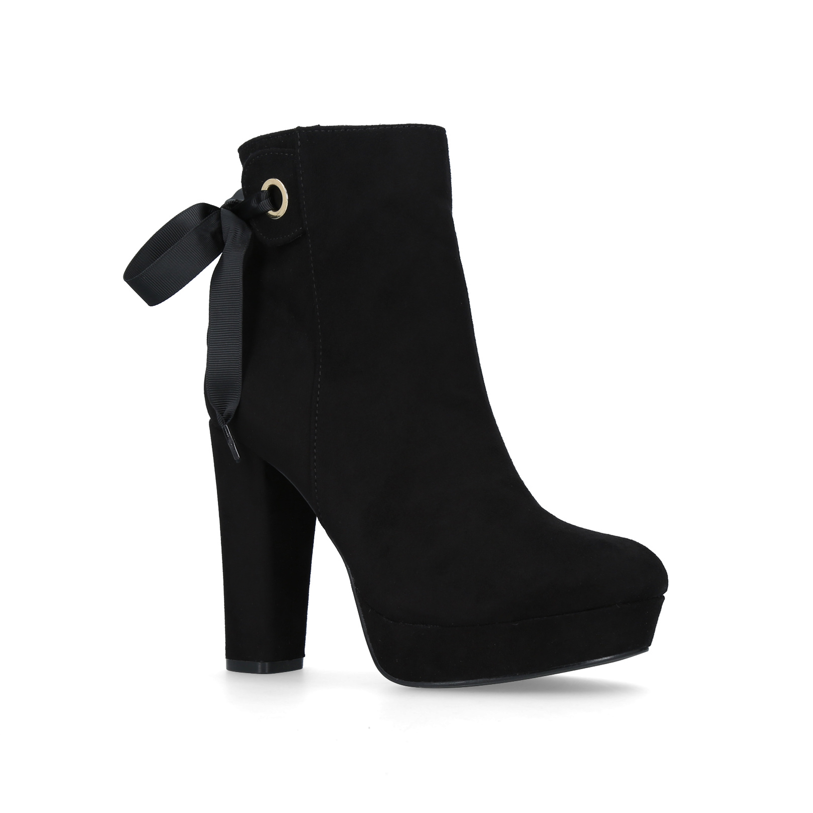 miss kg black suede ankle boots