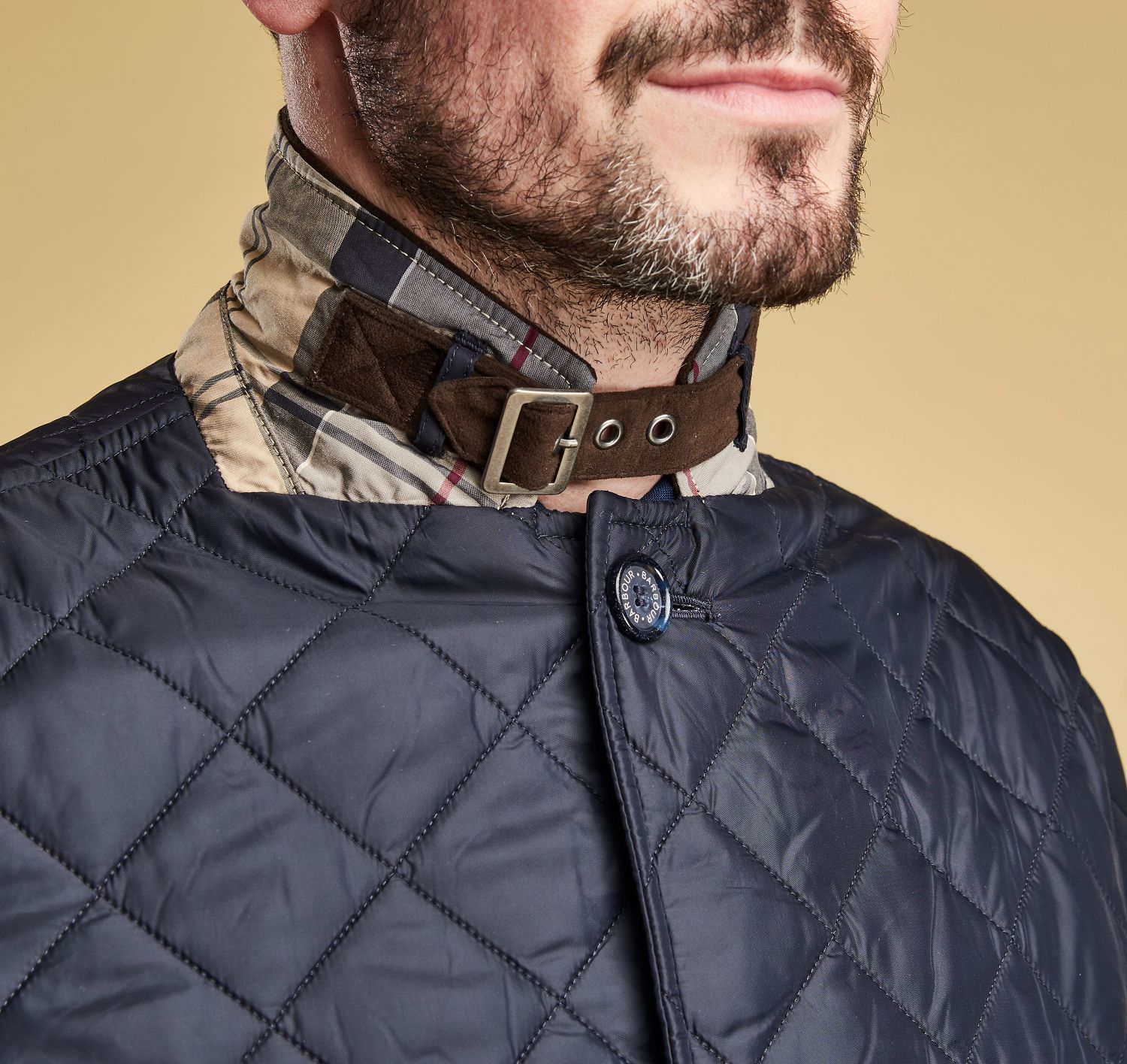 barbour quilted sander