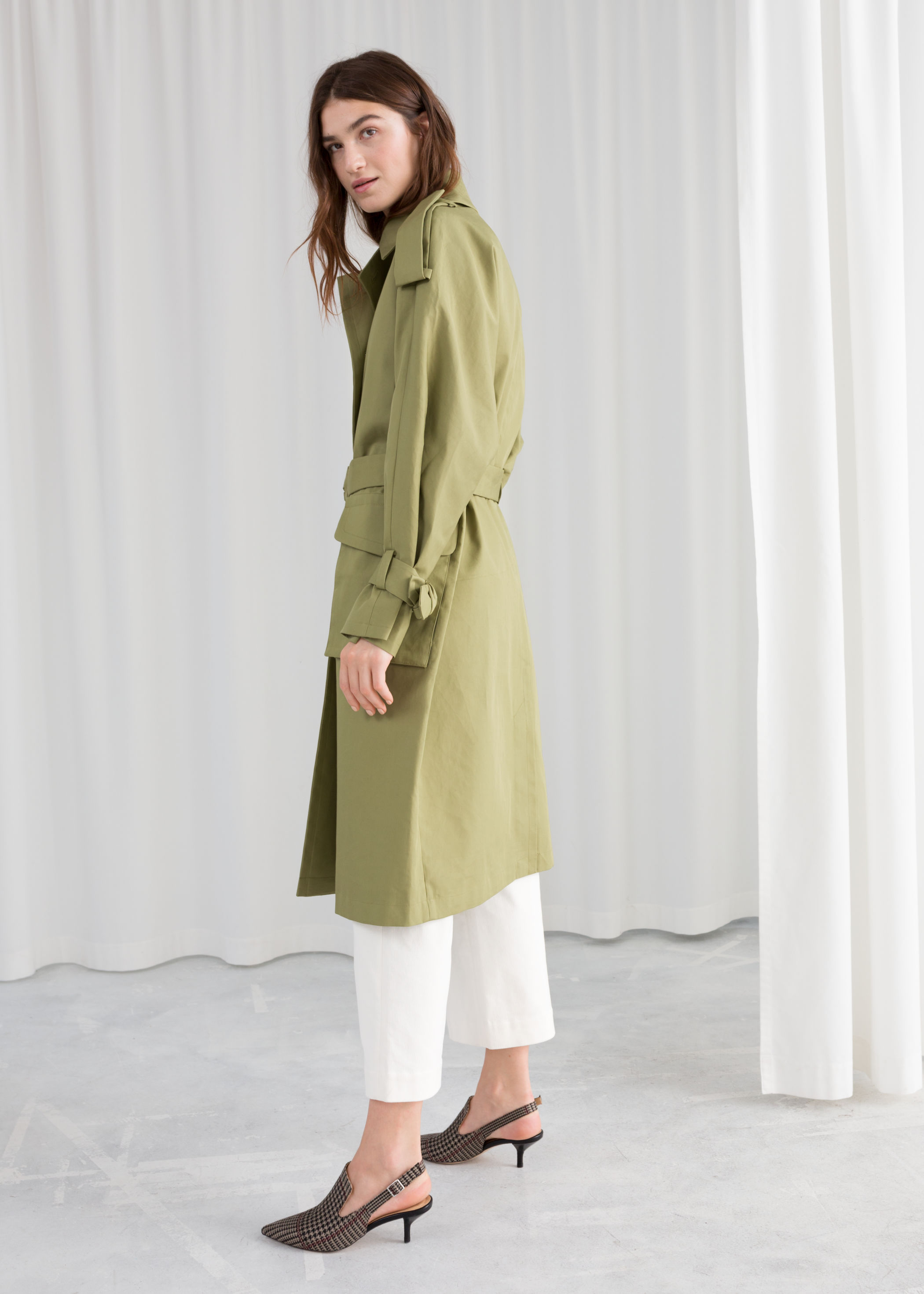 & other stories belted trench coat