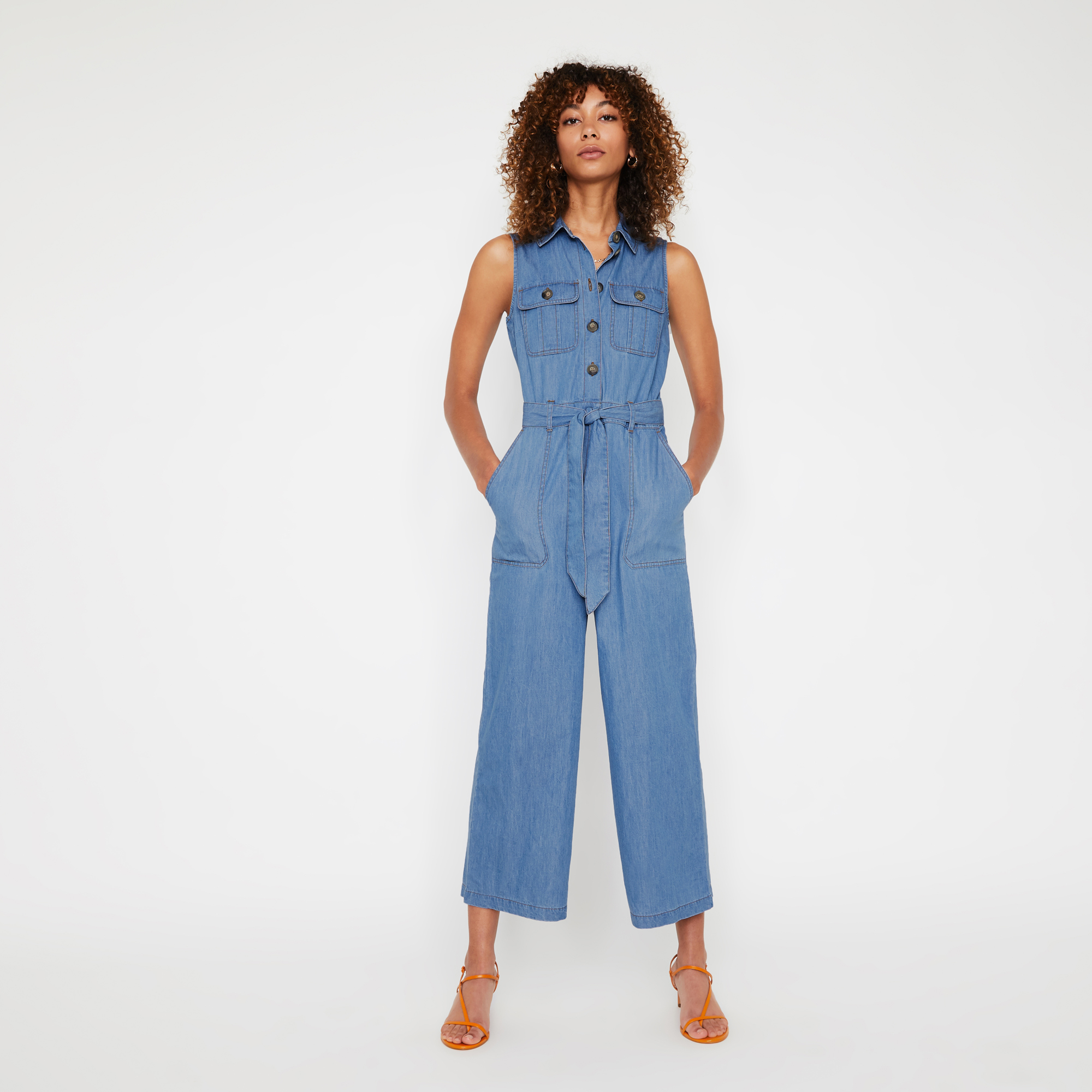 denim jumpsuit warehouse