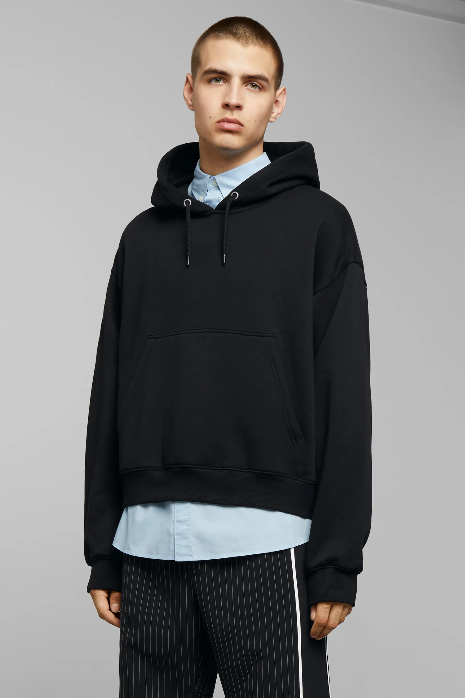 weekday hoodie black