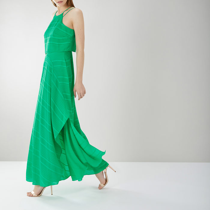 coast green maxi dress