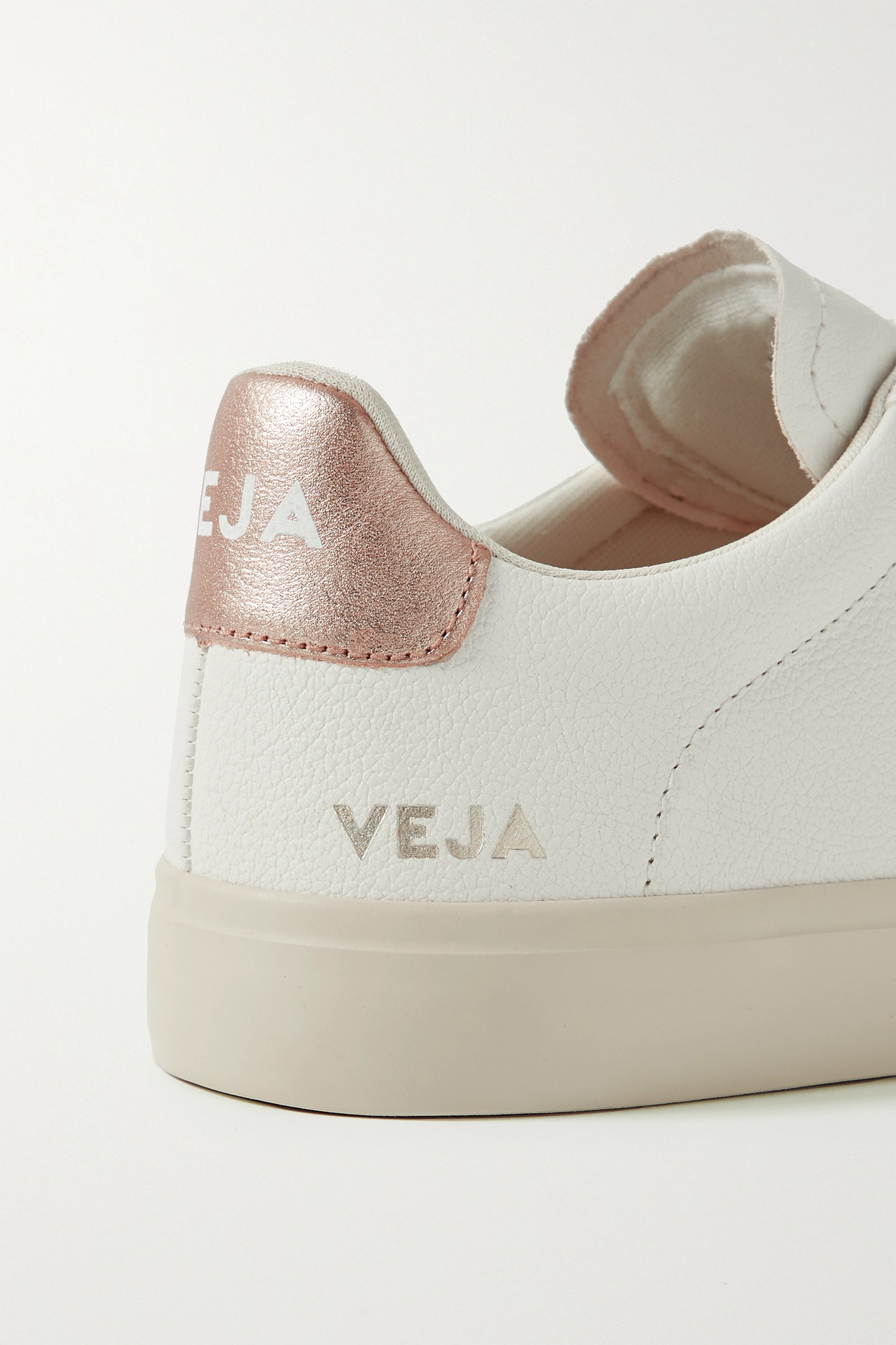 metallic leather sneakers