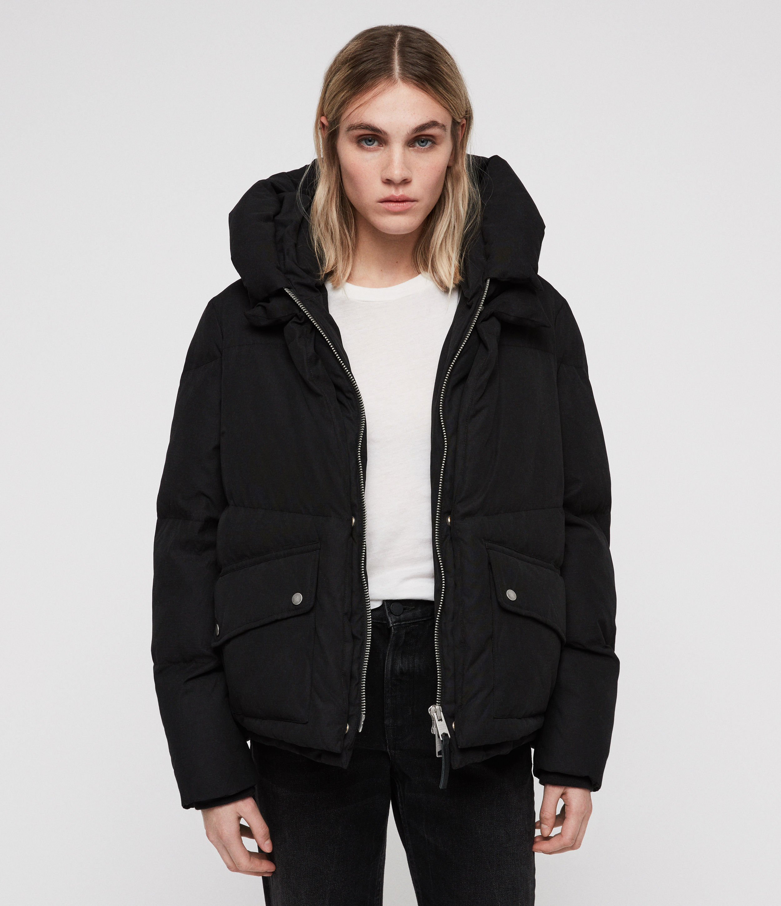 all saints ester puffer jacket