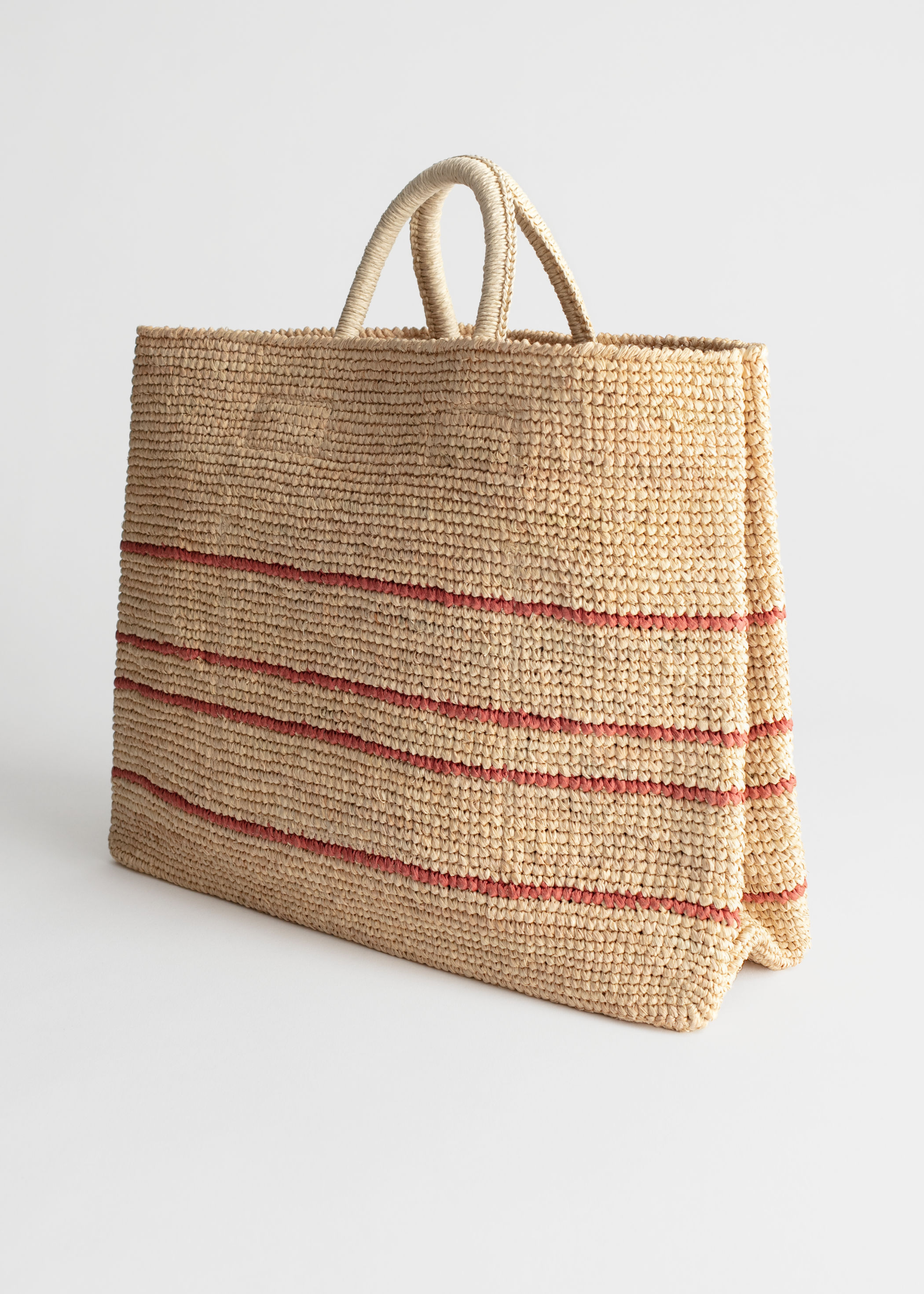 large woven straw tote