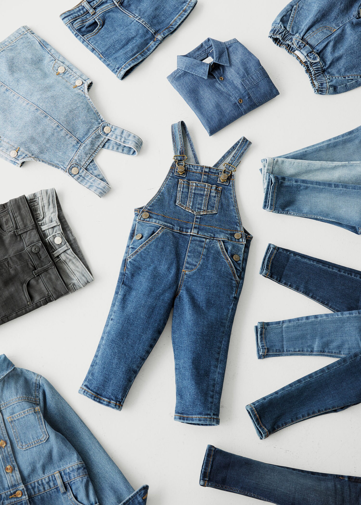long denim dungarees