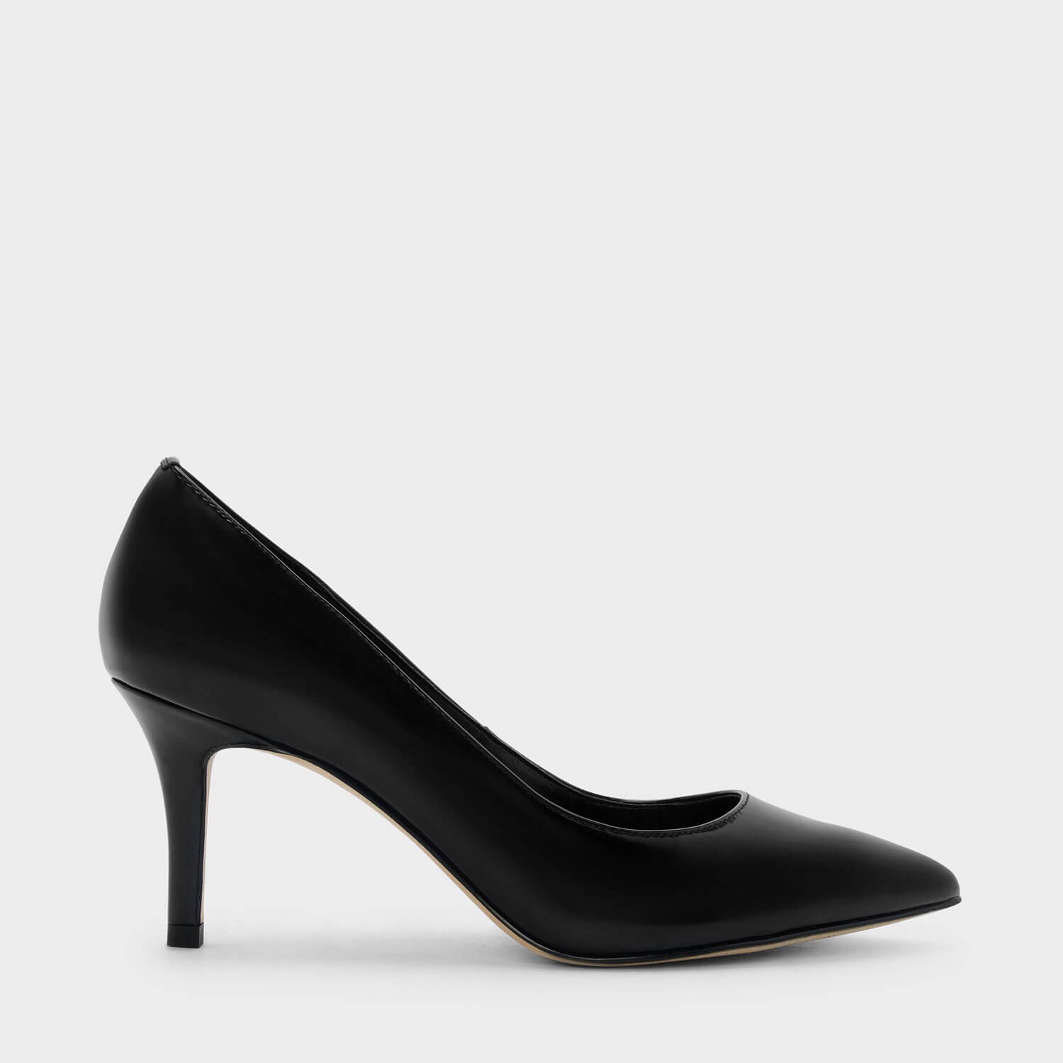 charles and keith black heels
