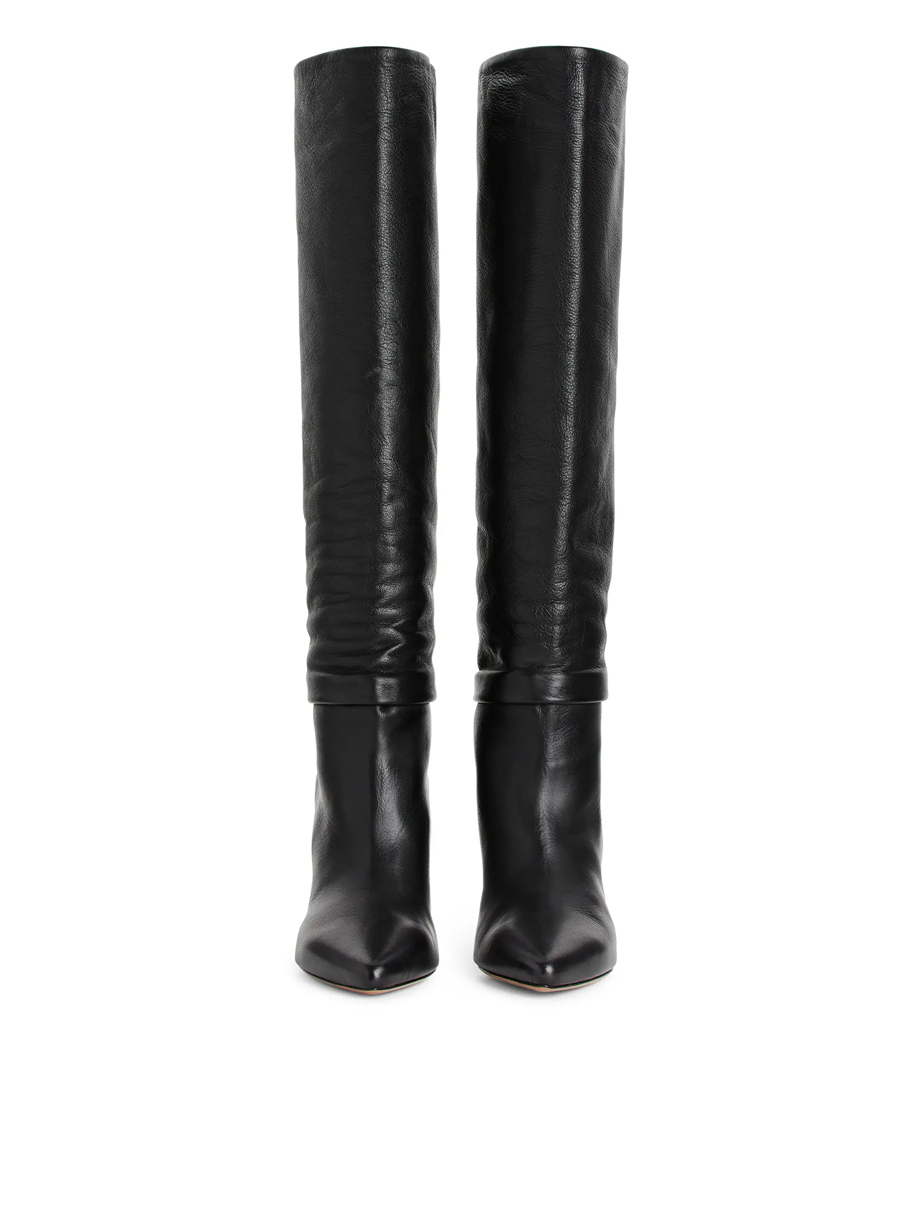 slouch boots leather