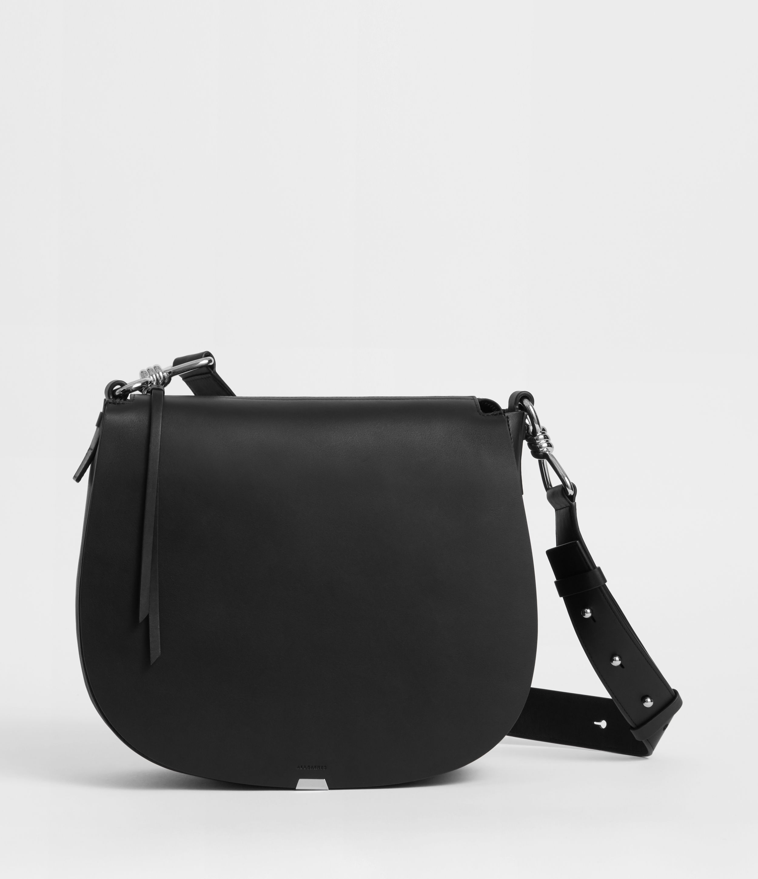 allsaints captain leather tote