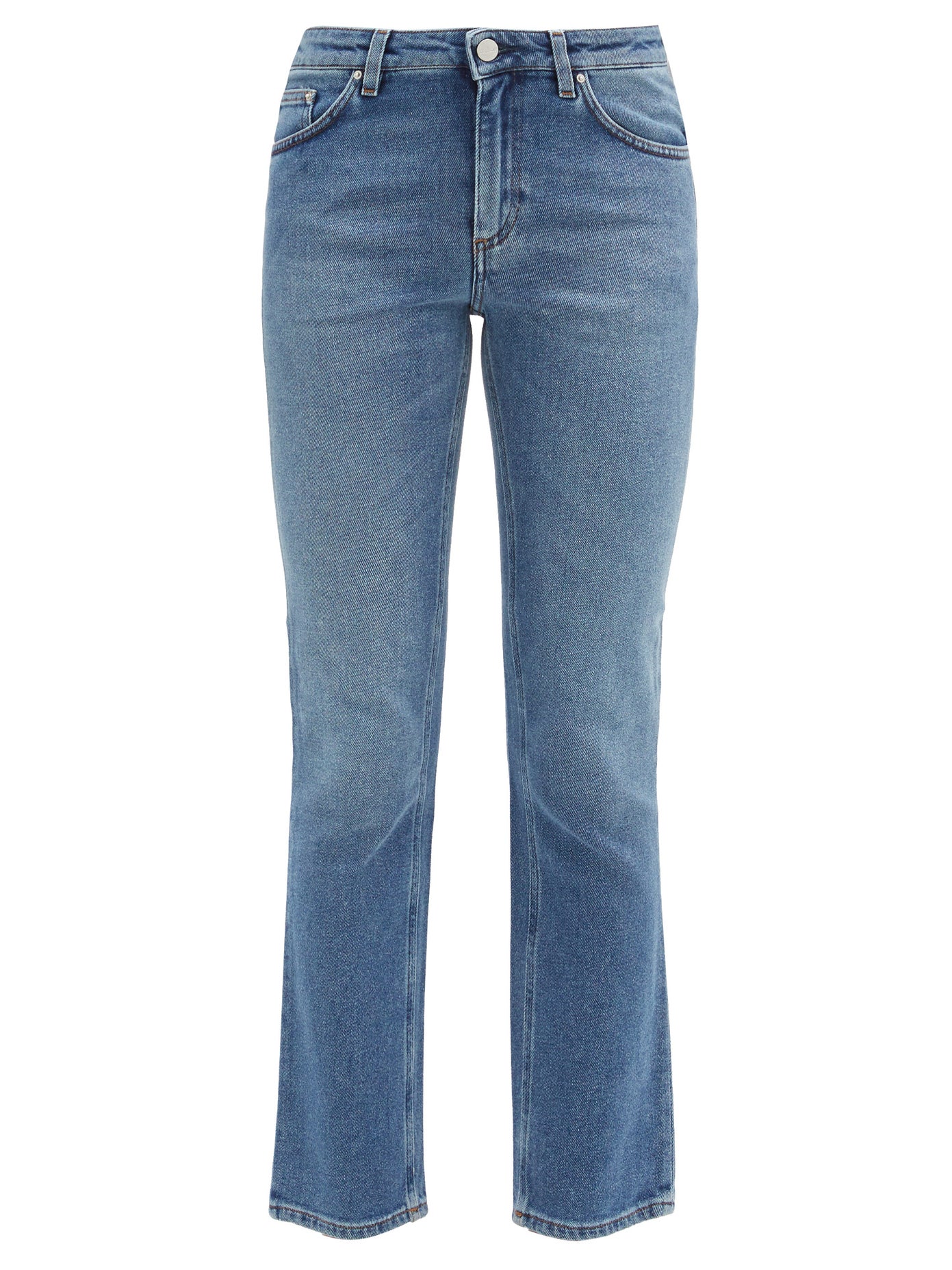mid rise cropped jeans