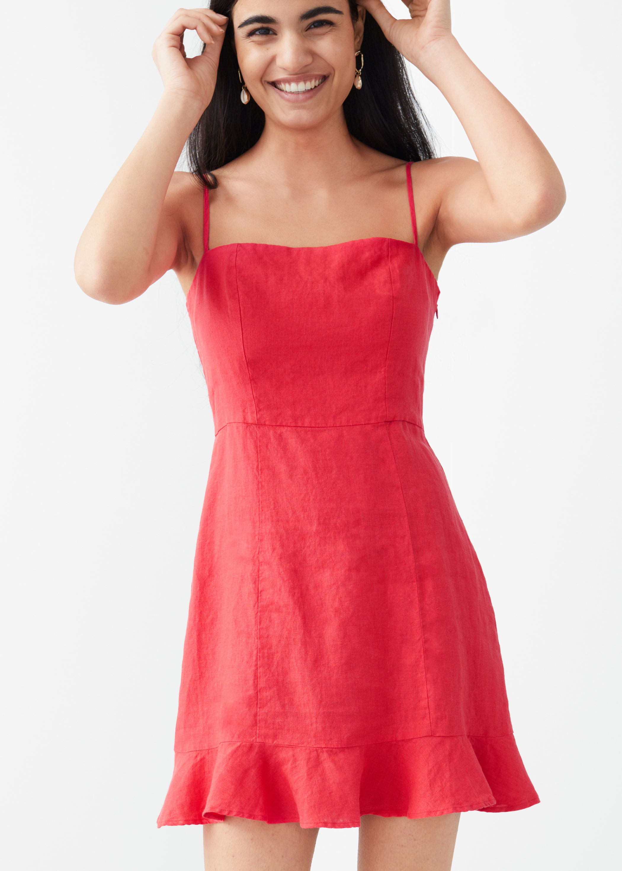 & other stories spaghetti strap dress