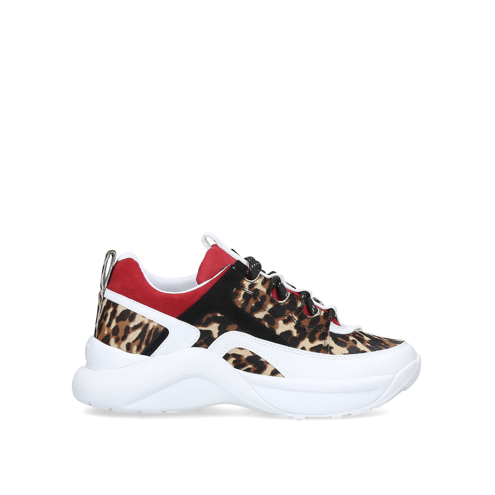 leopard print chunky trainers
