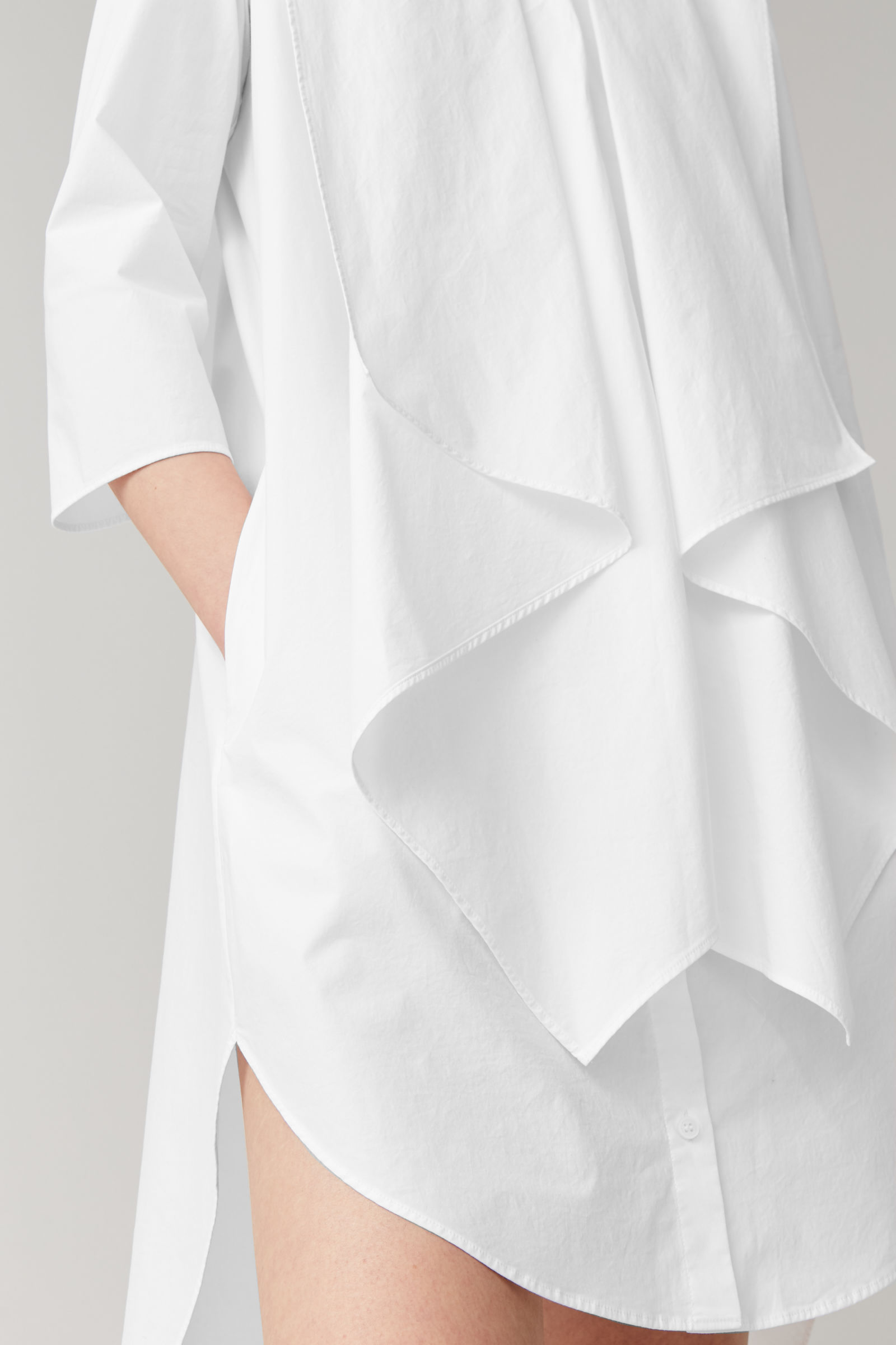 cos white shirt dress