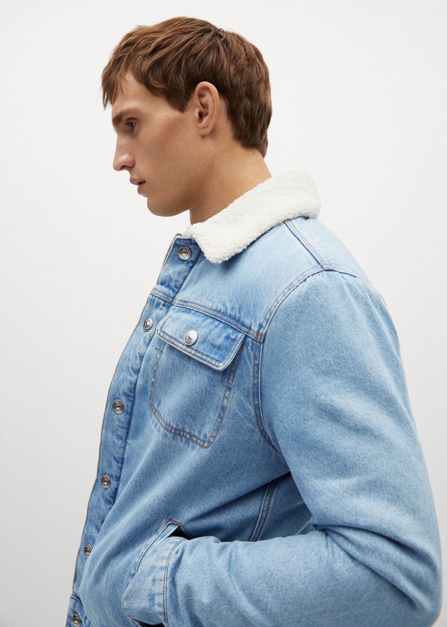 faux lined denim jacket