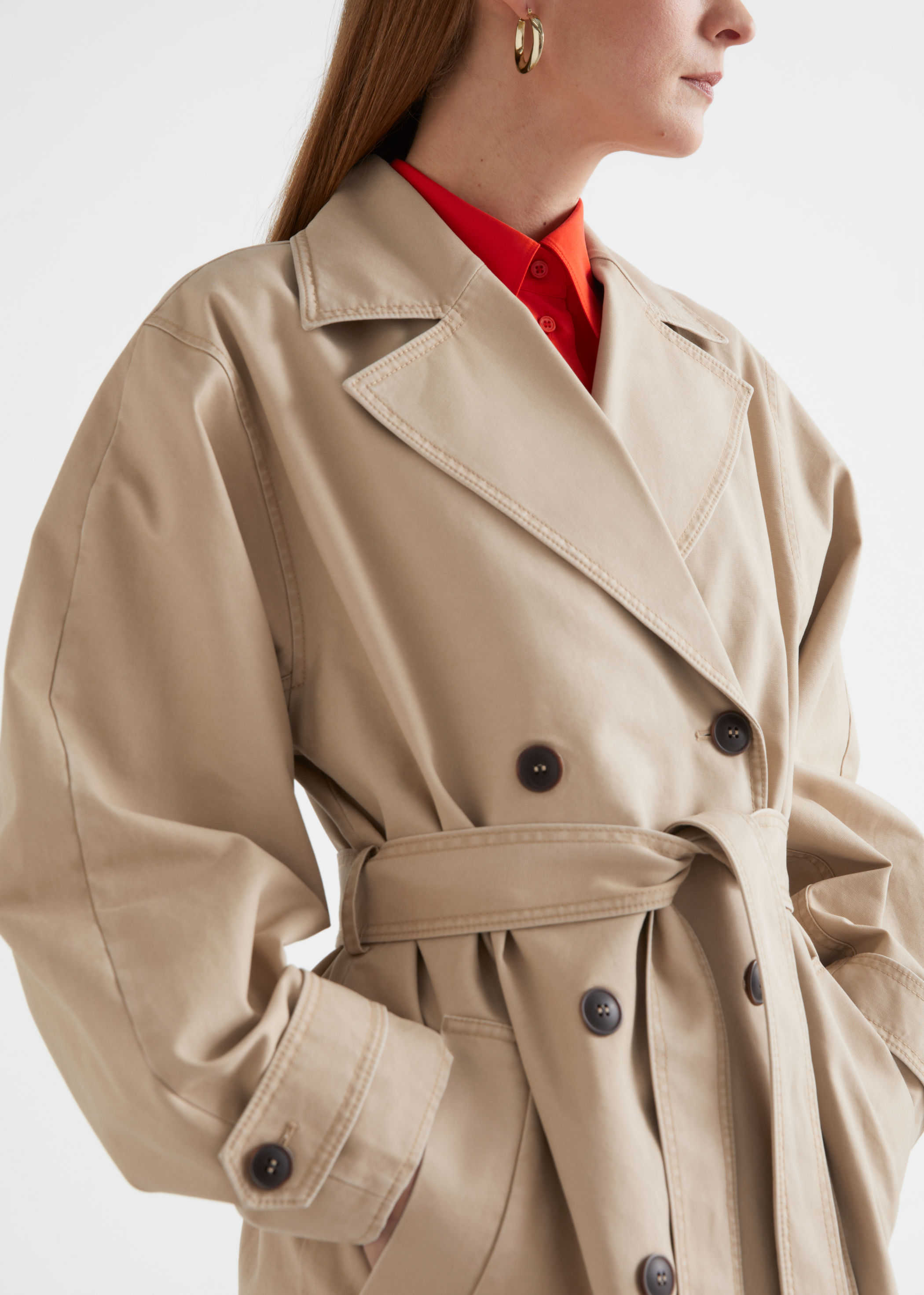 & other stories belted trench coat