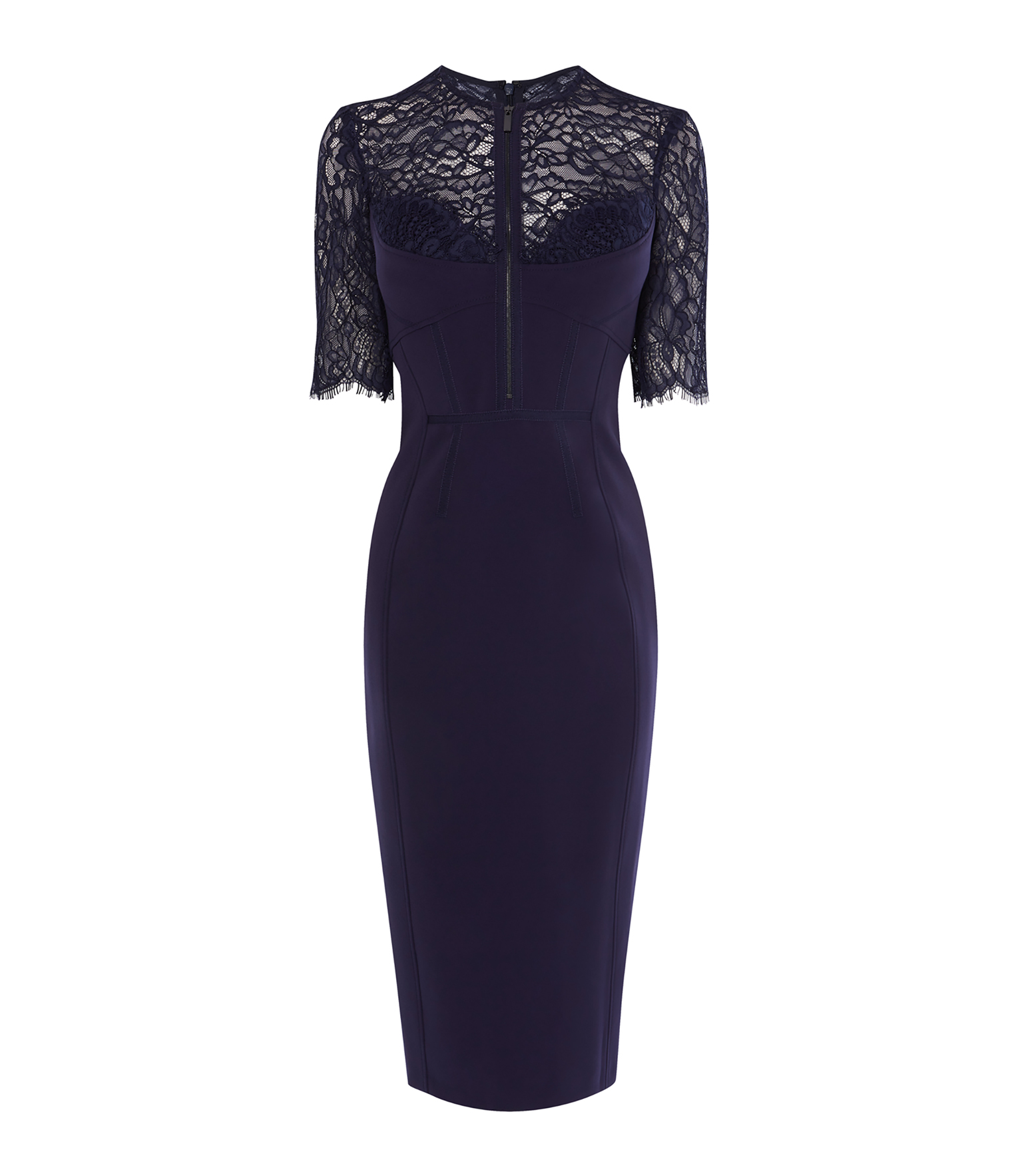 karen millen navy lace dress