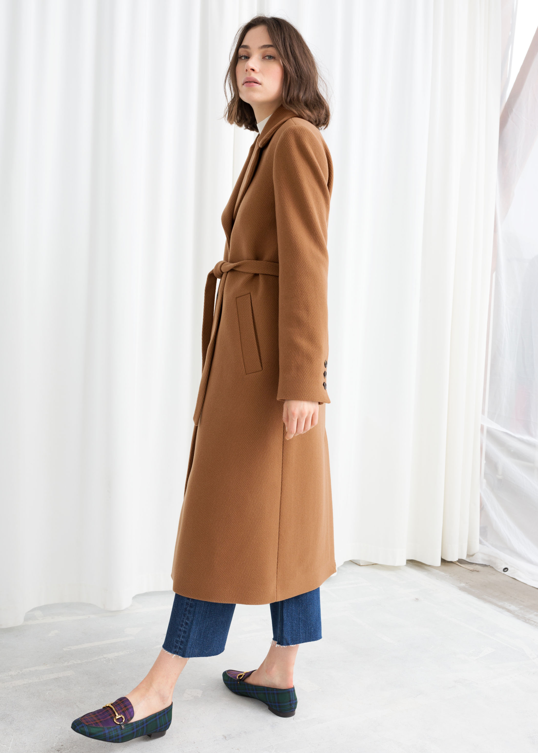 and other stories wool blend coat