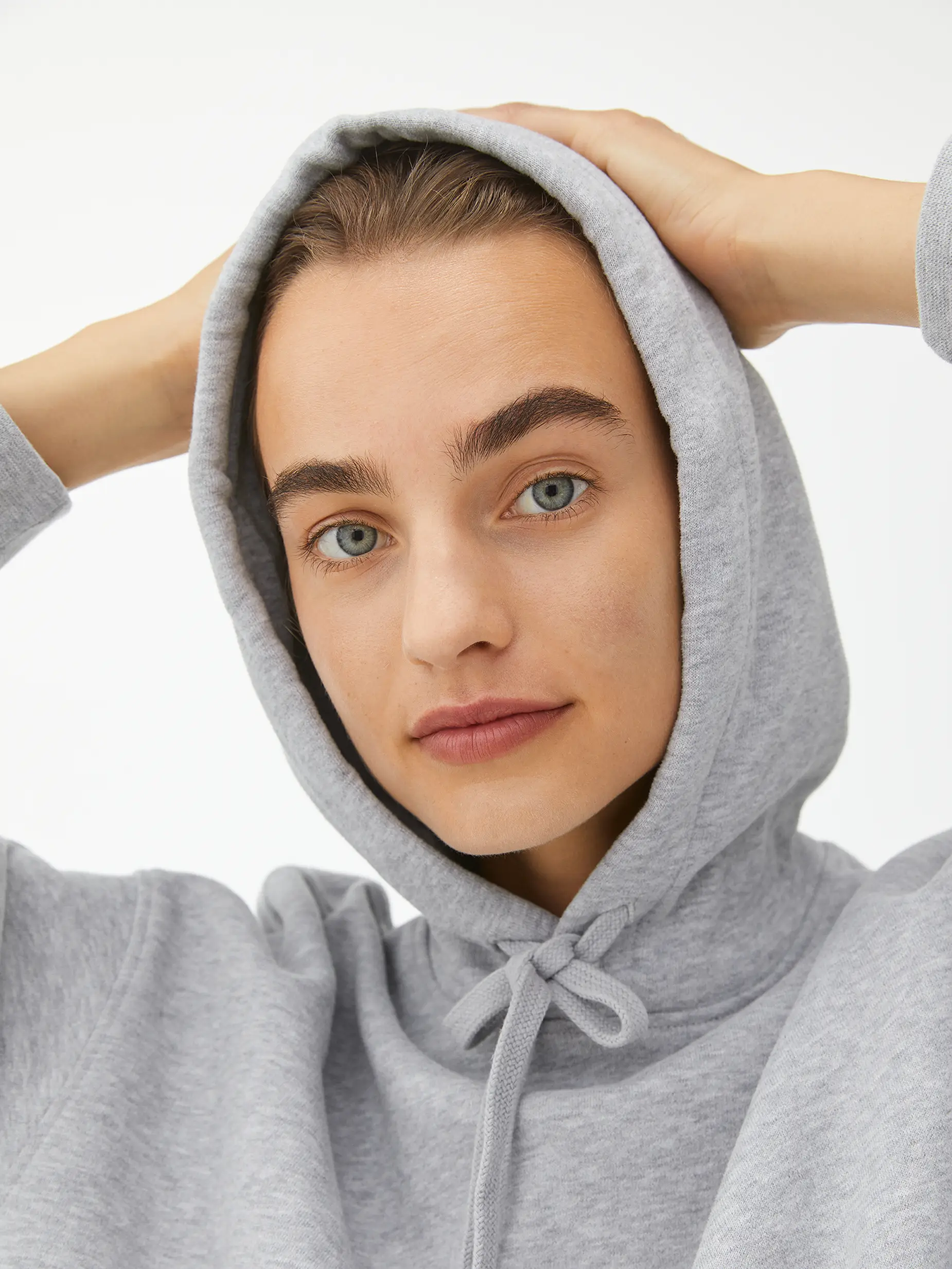 french terry hooded sweatshirt