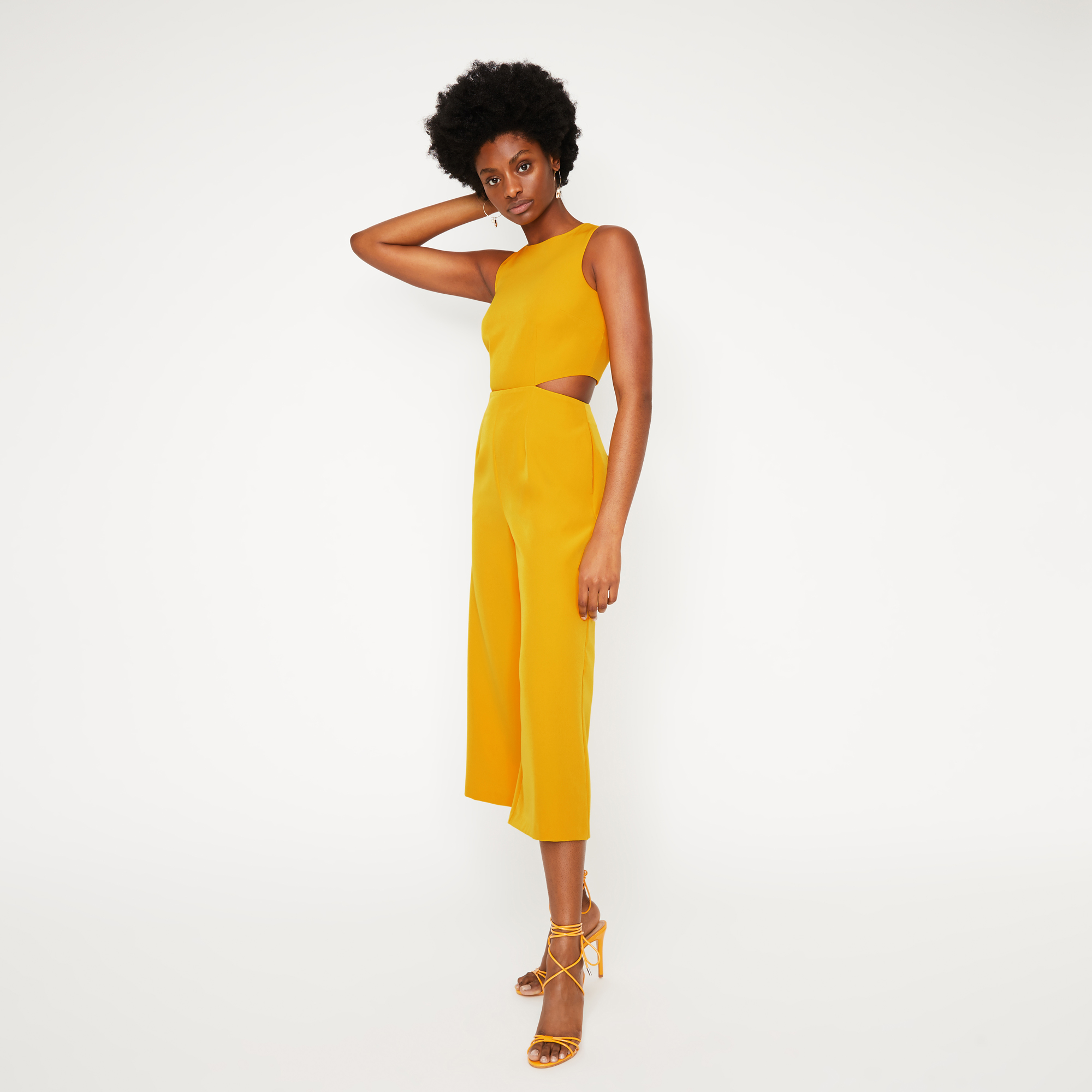 warehouse open back jumpsuit