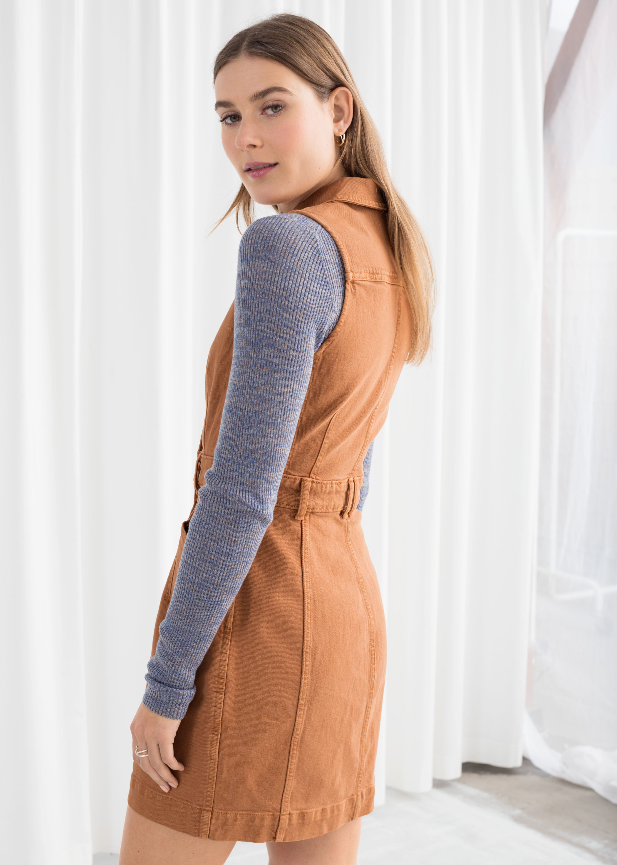 and other stories denim dress