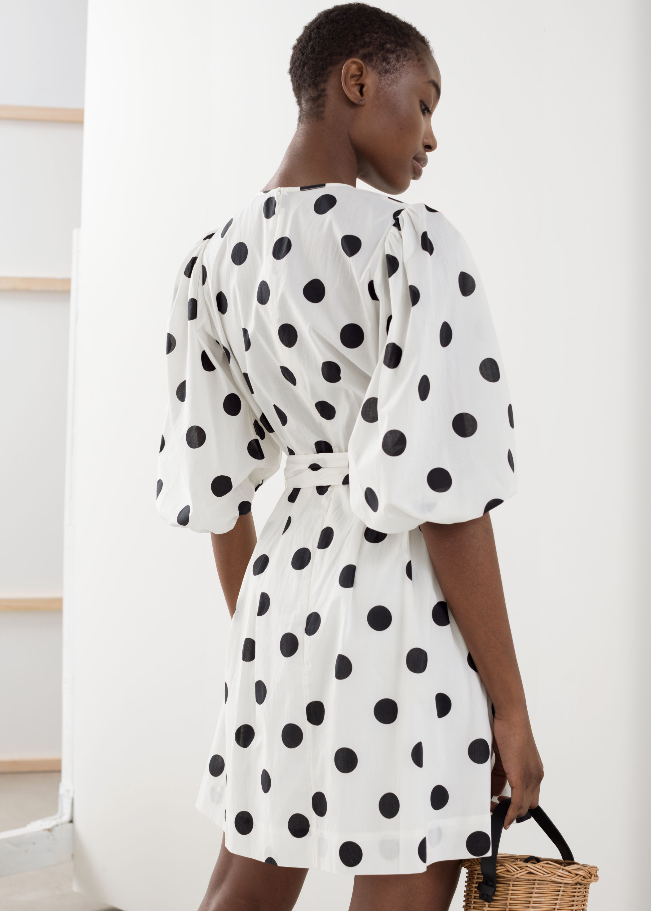 & other stories polka dot dress