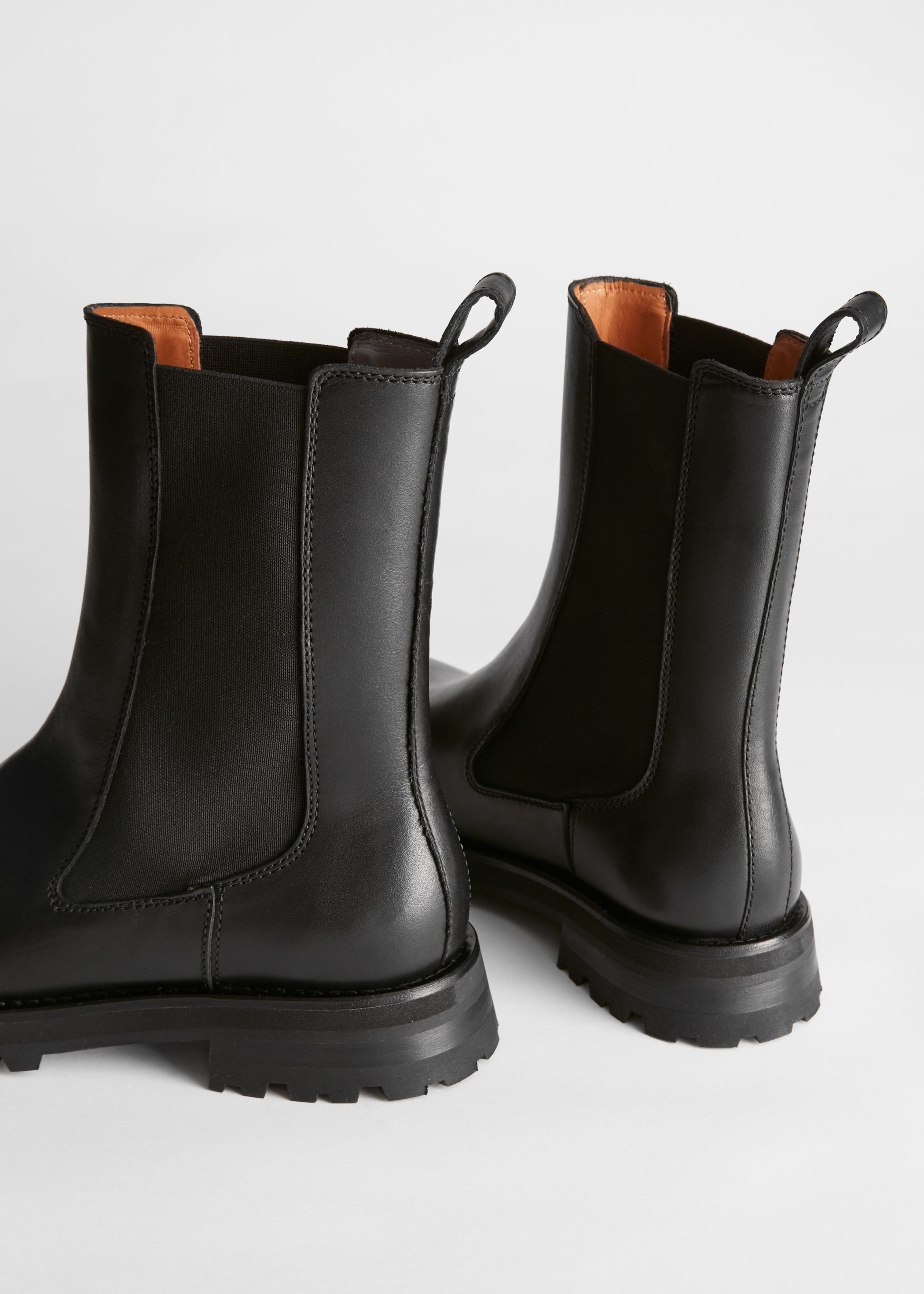 leather chelsea boots & other stories