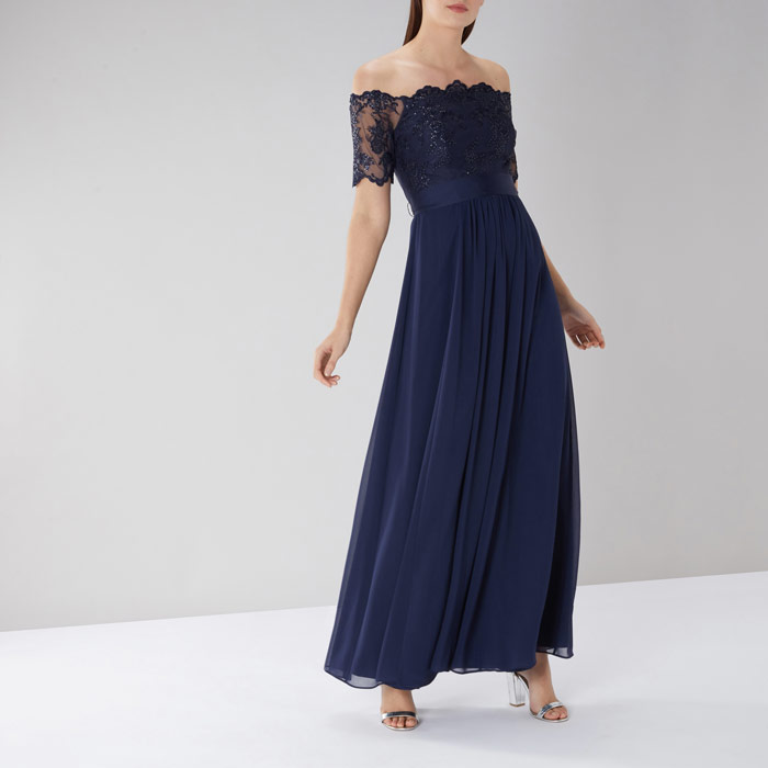 coast navy maxi dress