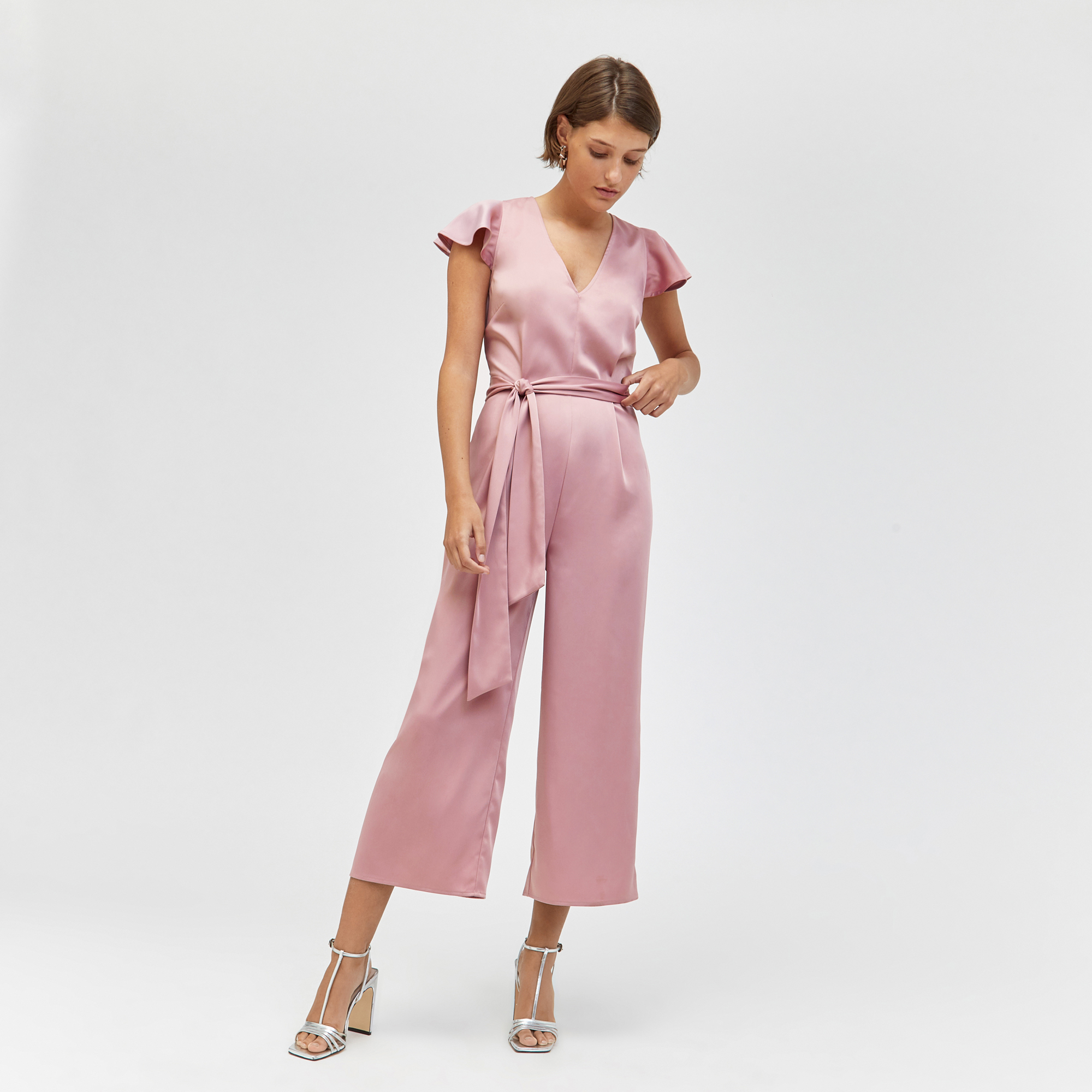 warehouse pink jumpsuit