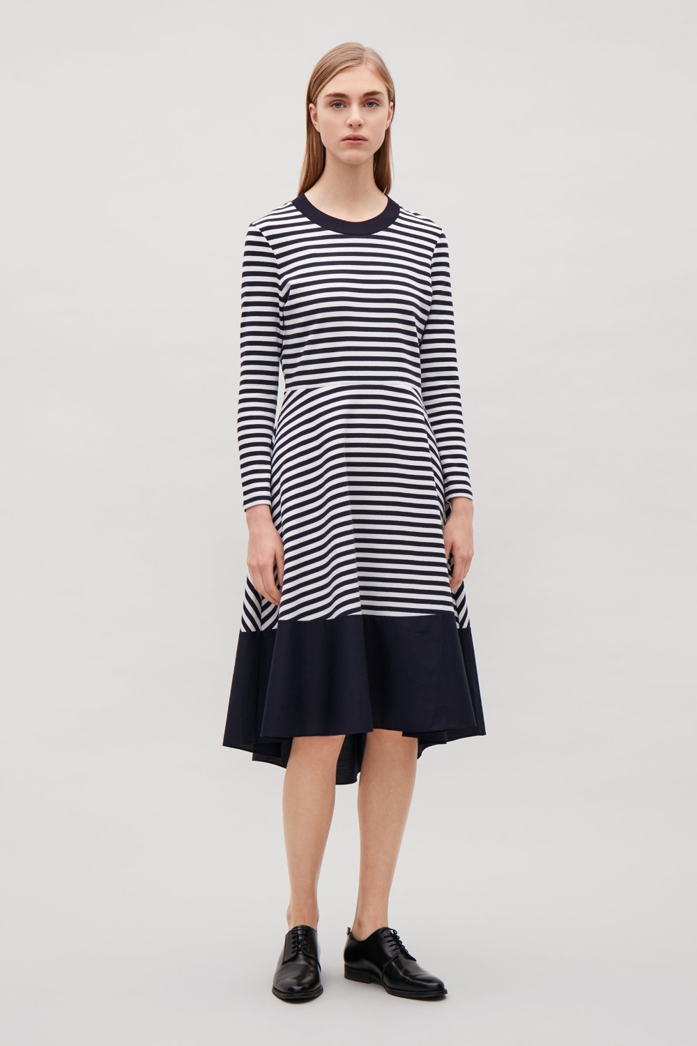 cos panelled jersey dress