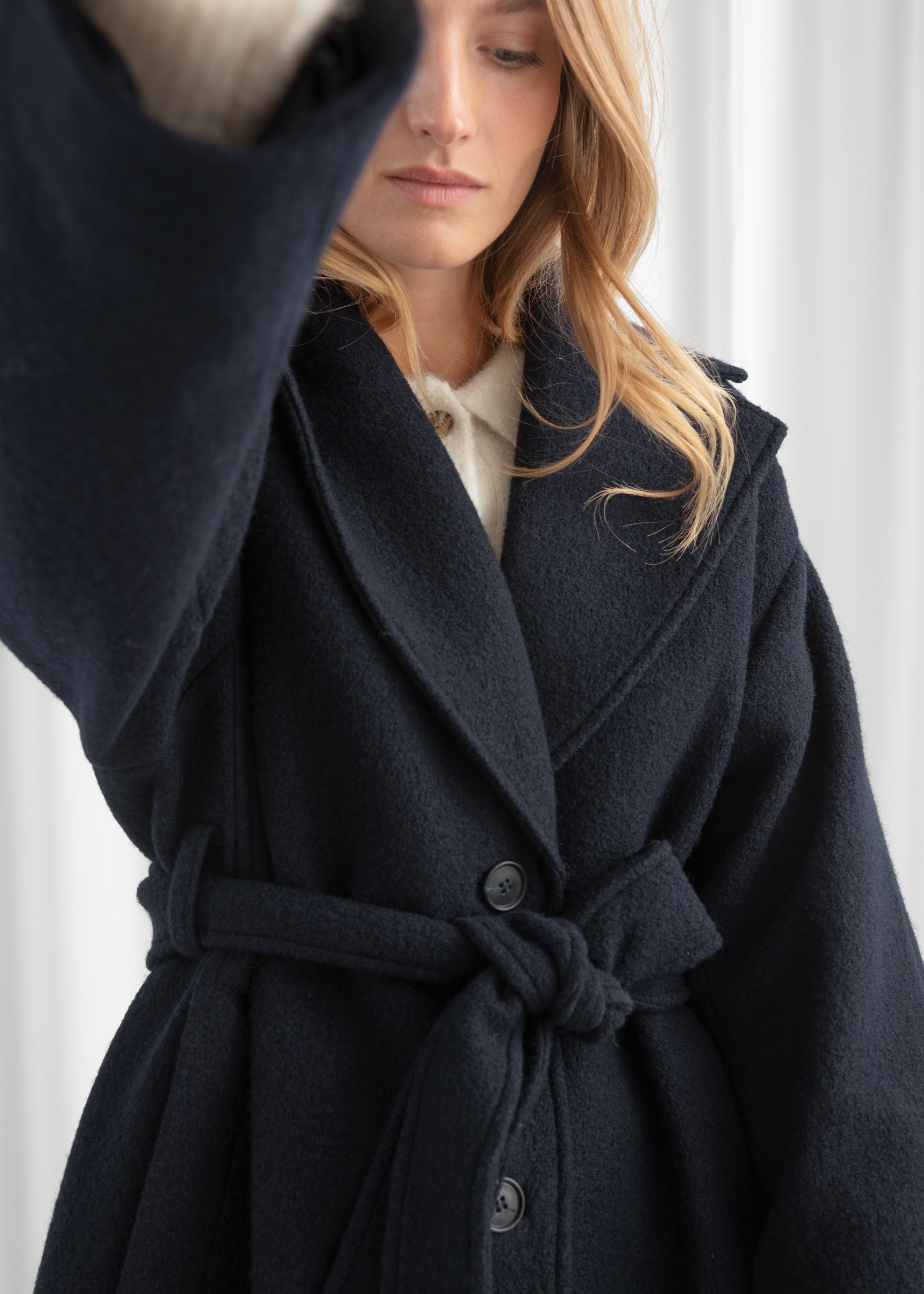 other stories belted wool coat