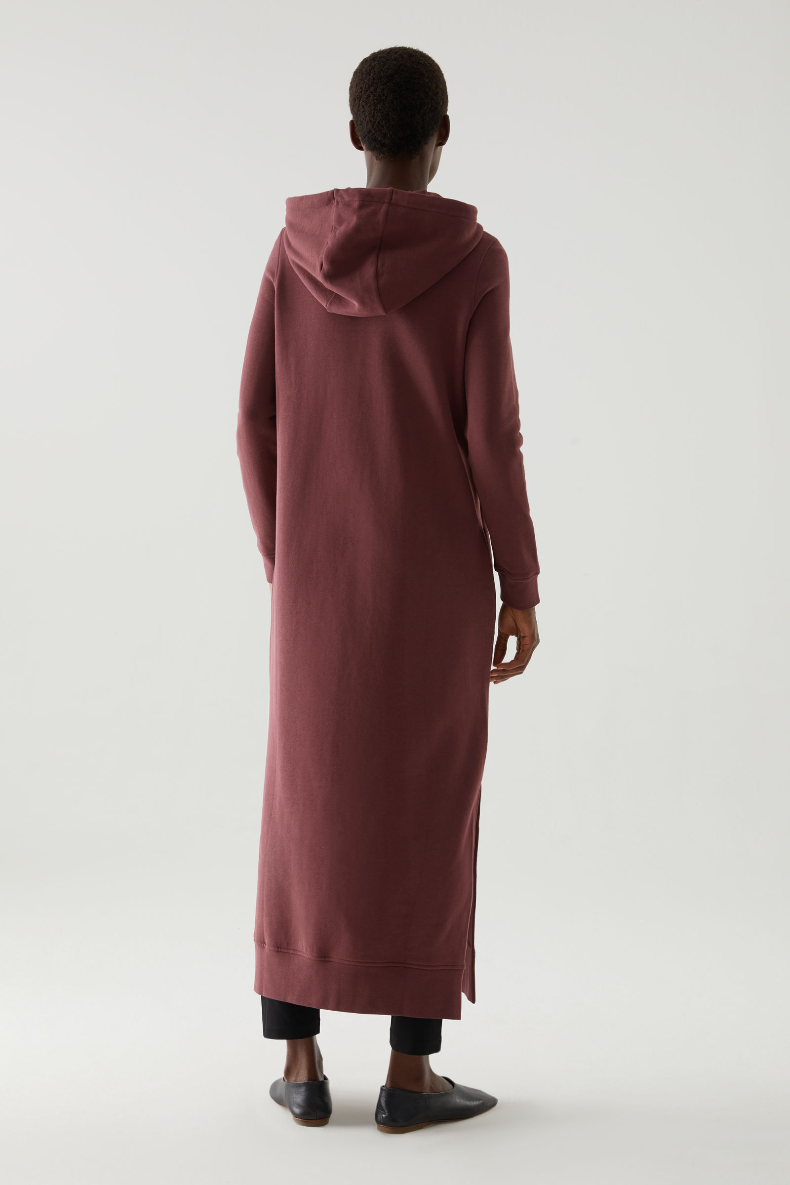 cos hooded sweatshirt dress