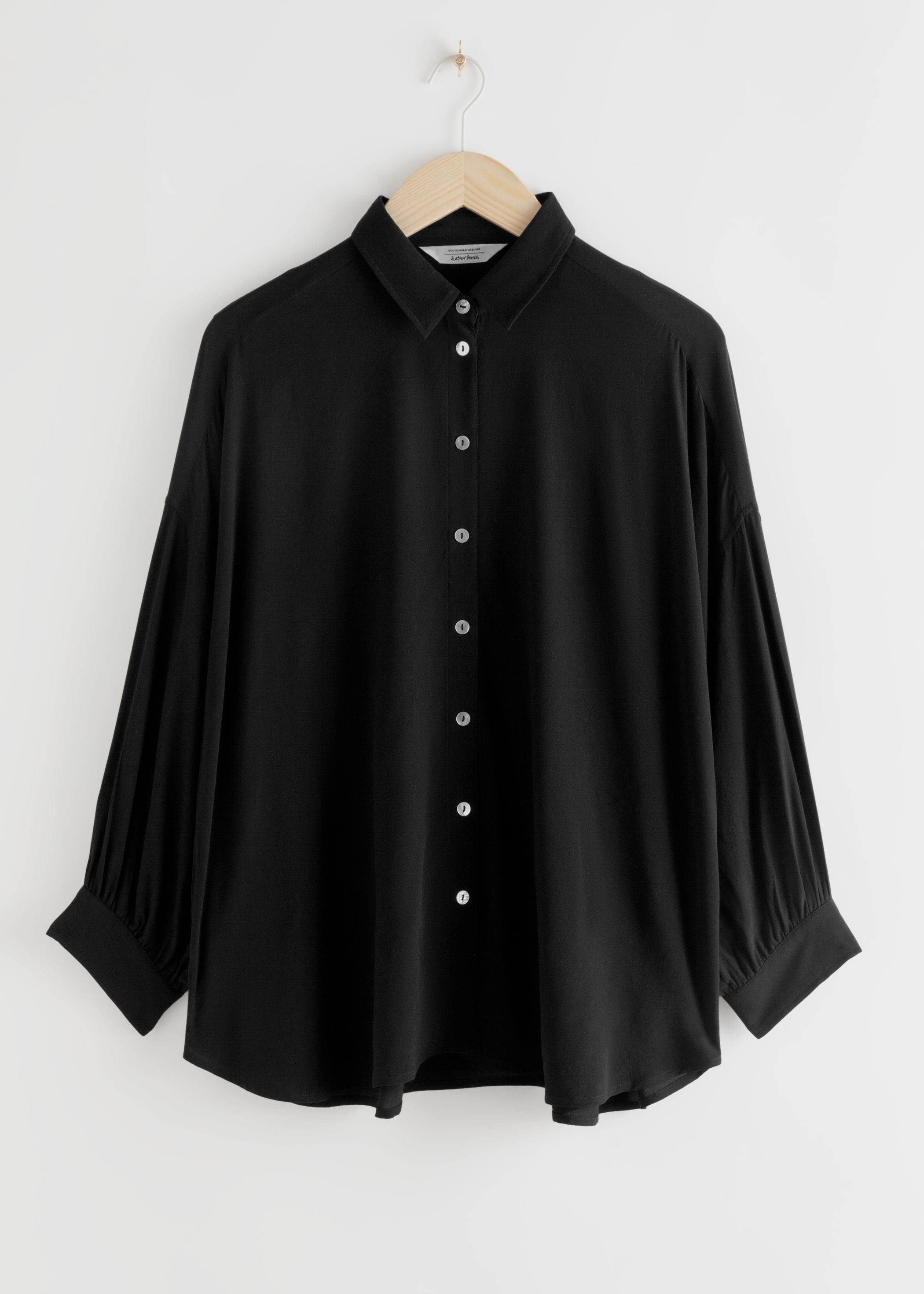 black flowy top